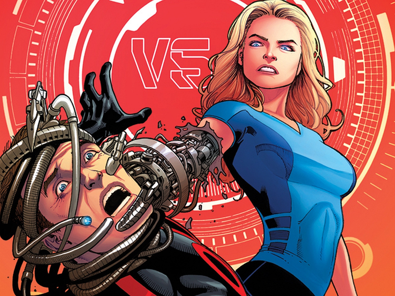 comics, the bionic man vs the bionic woman, bionic man, bionic woman