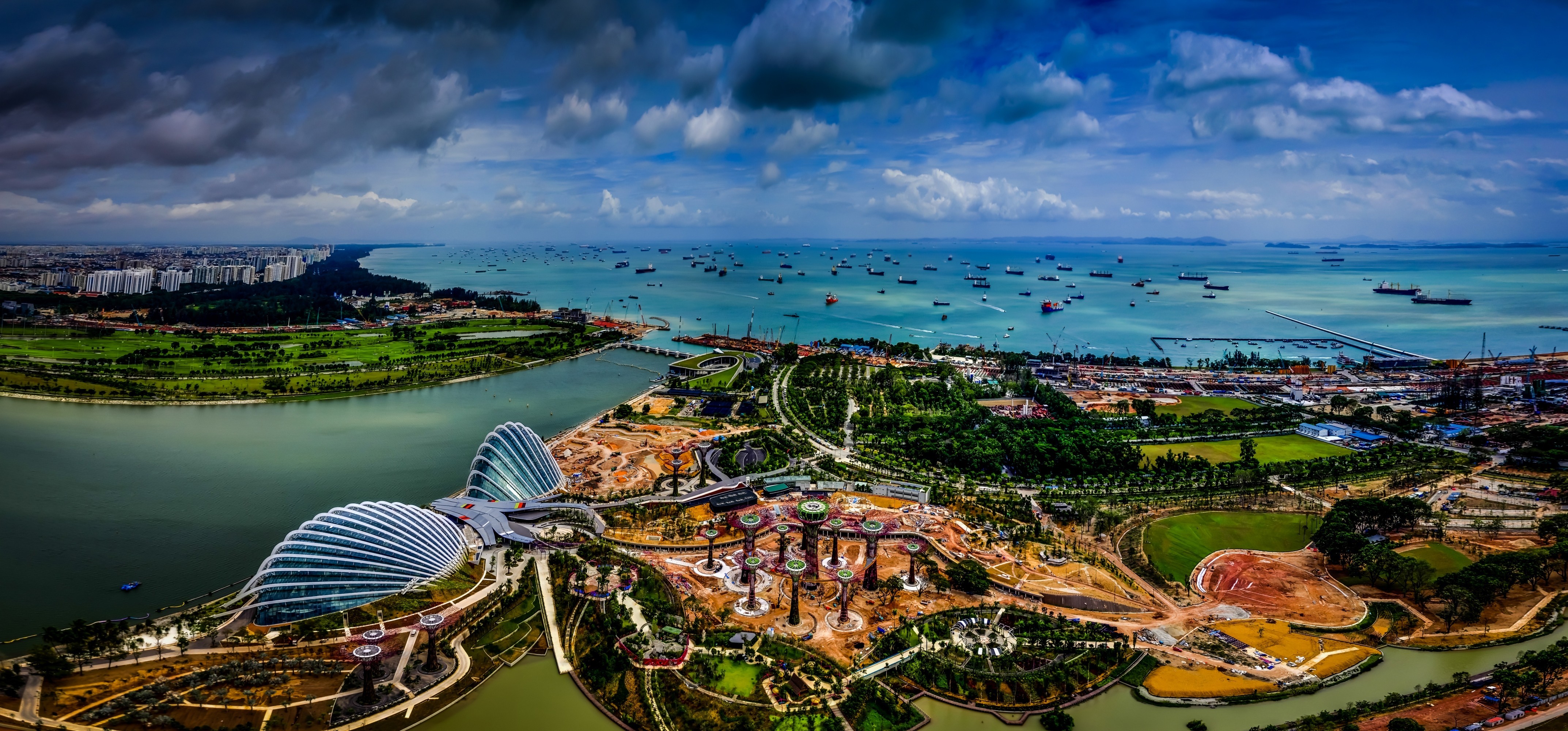 Скачать обои бесплатно Города, Сингапур, Сделано Человеком картинка на рабочий стол ПК