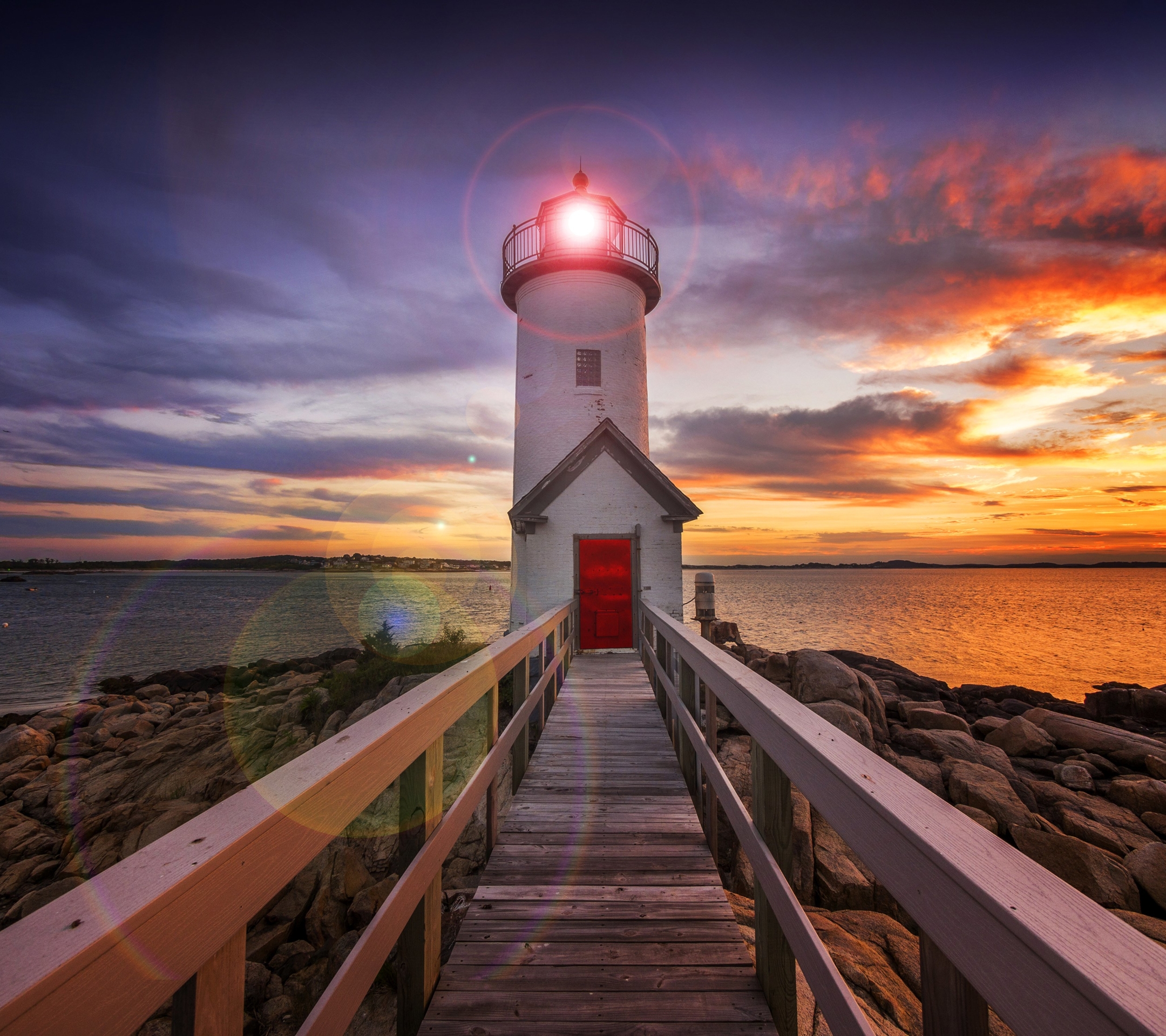 Téléchargez gratuitement l'image Coucher De Soleil, Bois, Phare, Ciel, Construction Humaine, Le Coucher Du Soleil sur le bureau de votre PC