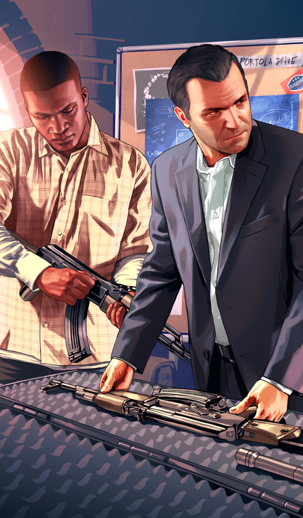 Descarga gratuita de fondo de pantalla para móvil de Videojuego, Grand Theft Auto, Grand Theft Auto V, Franklin Clinton, Miguel De Santa.