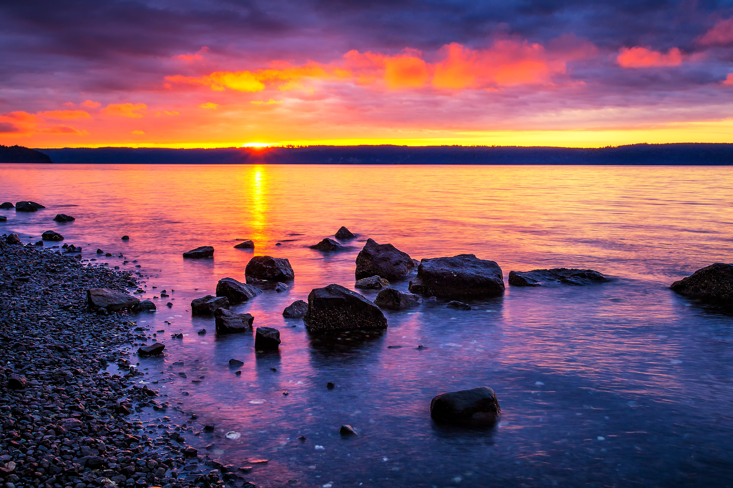 Handy-Wallpaper Ozean, Meer, Sonnenuntergang, Erde/natur kostenlos herunterladen.