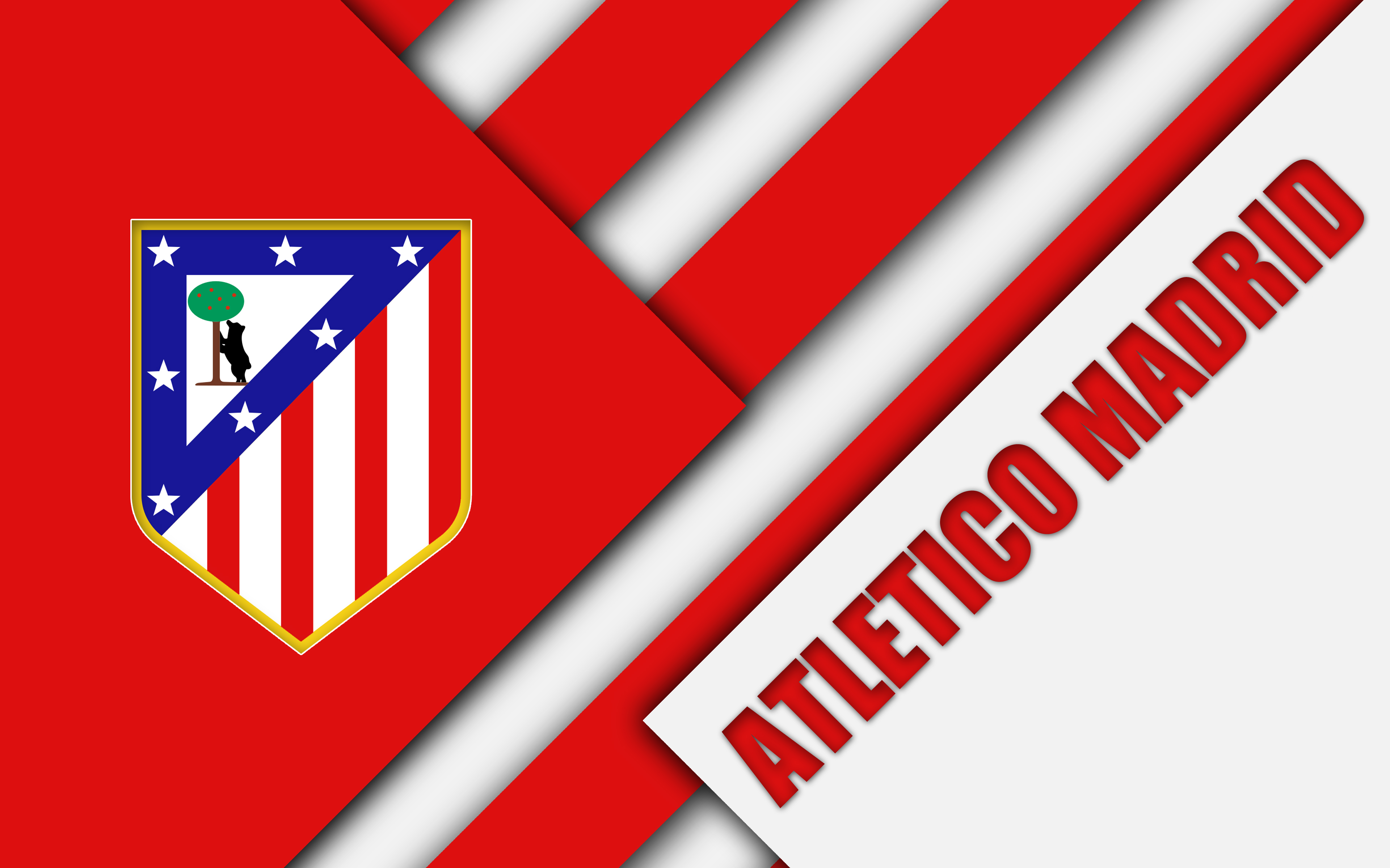 Handy-Wallpaper Sport, Fußball, Logo, Emblem, Atletico Madrid kostenlos herunterladen.