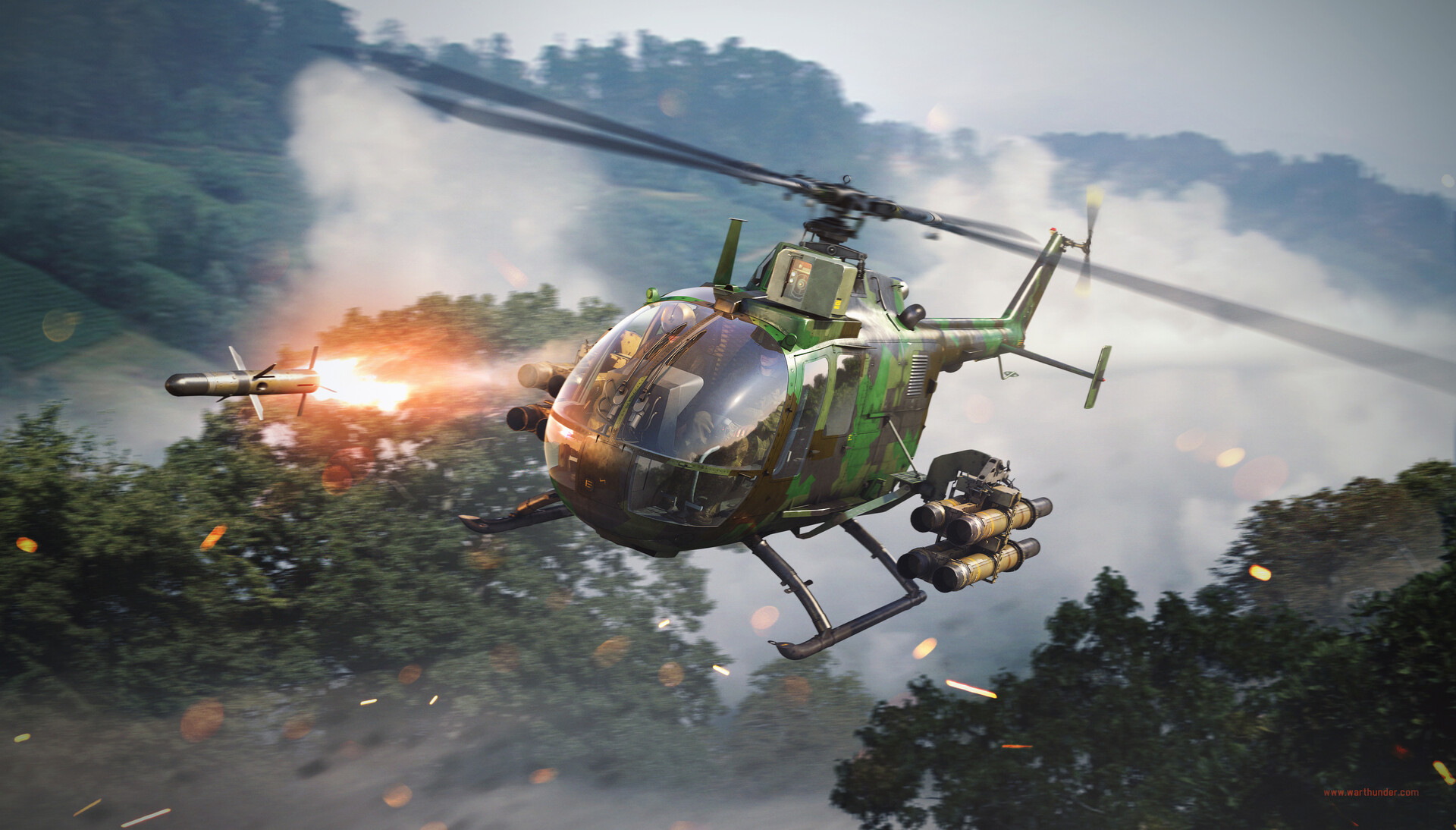 Download mobile wallpaper Helicopter, Video Game, Attack Helicopter, War Thunder for free.