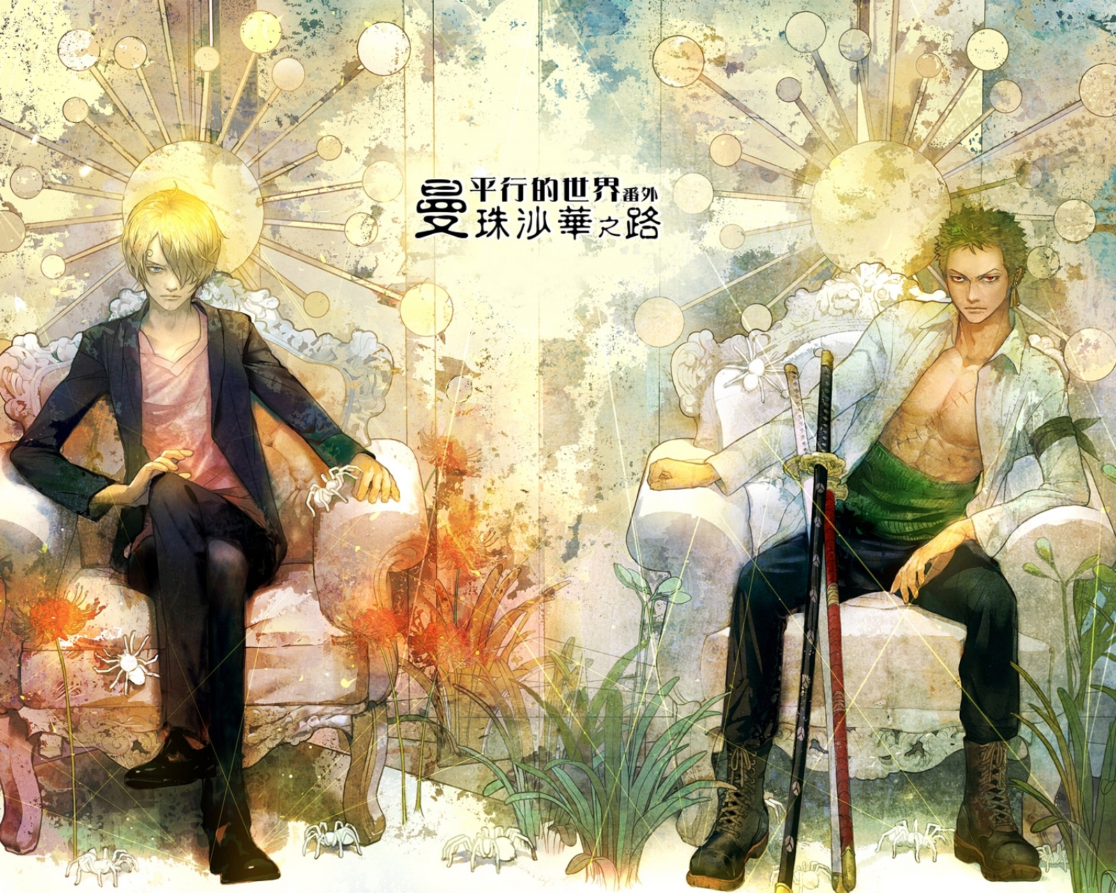 Baixar papel de parede para celular de Anime, One Piece, Roronoa Zoro, Sanji (One Piece) gratuito.