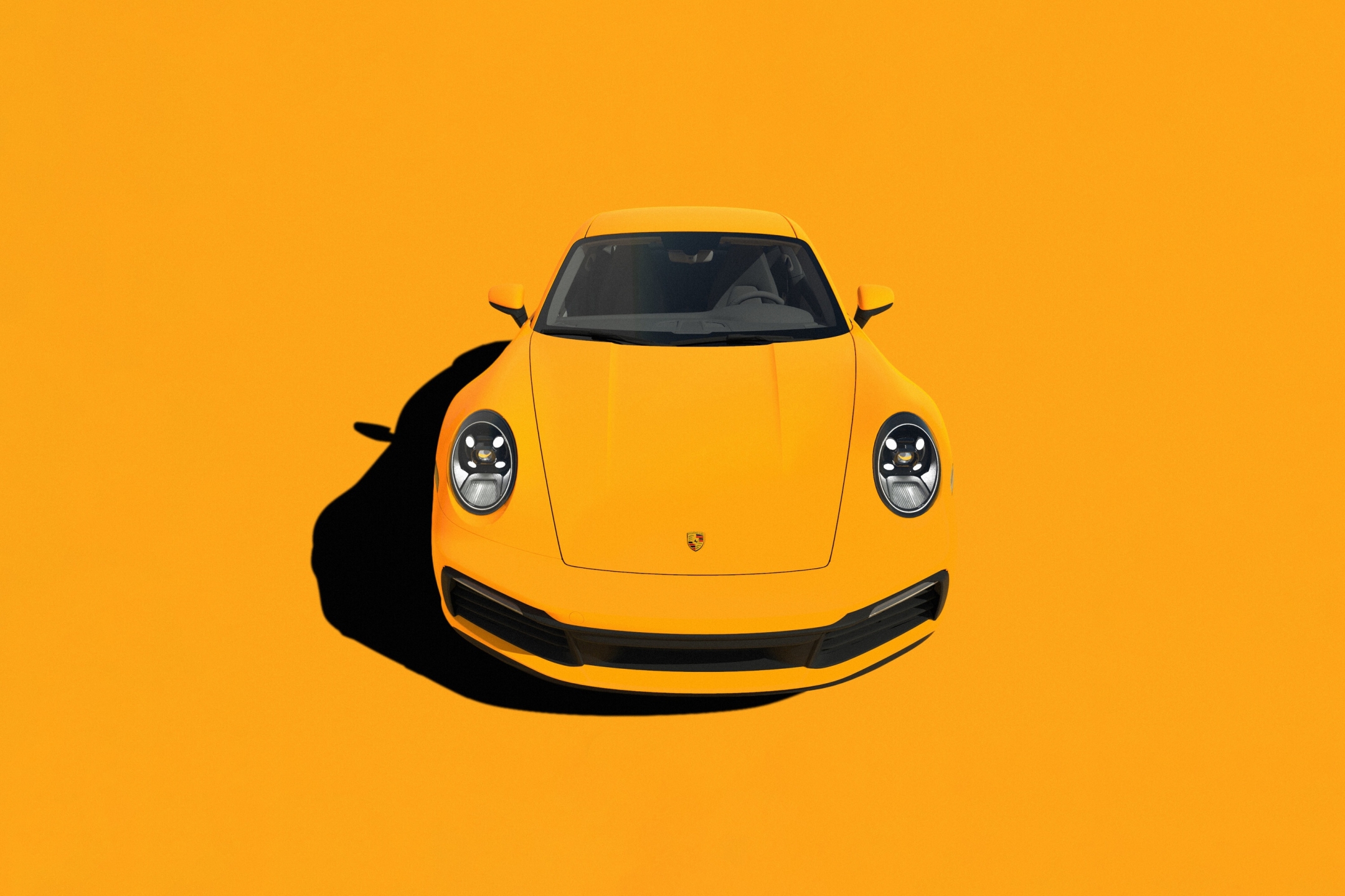 Laden Sie das Auto, Porsche, Porsche 911, Autos, Fahrzeug, Fahrzeuge, Porsche 911 Carrera, Orangefarbenes Auto-Bild kostenlos auf Ihren PC-Desktop herunter