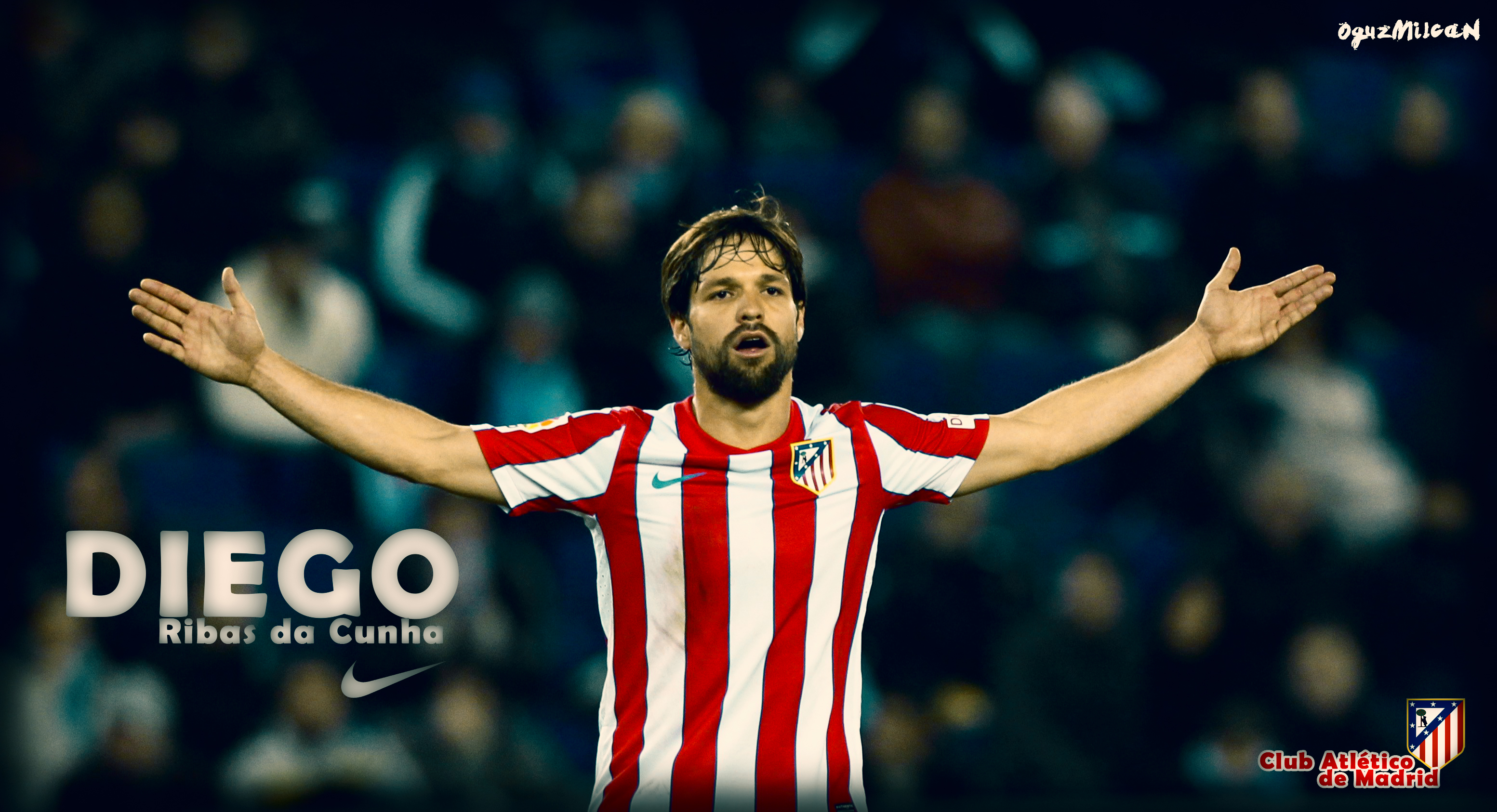 Descarga gratis la imagen Fútbol, Deporte, Diego Ribas, Atletico Madrid en el escritorio de tu PC