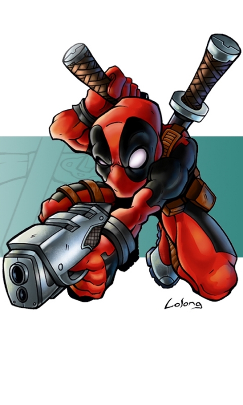 Handy-Wallpaper Deadpool, Comics, Söldner Mit Einem Mund kostenlos herunterladen.