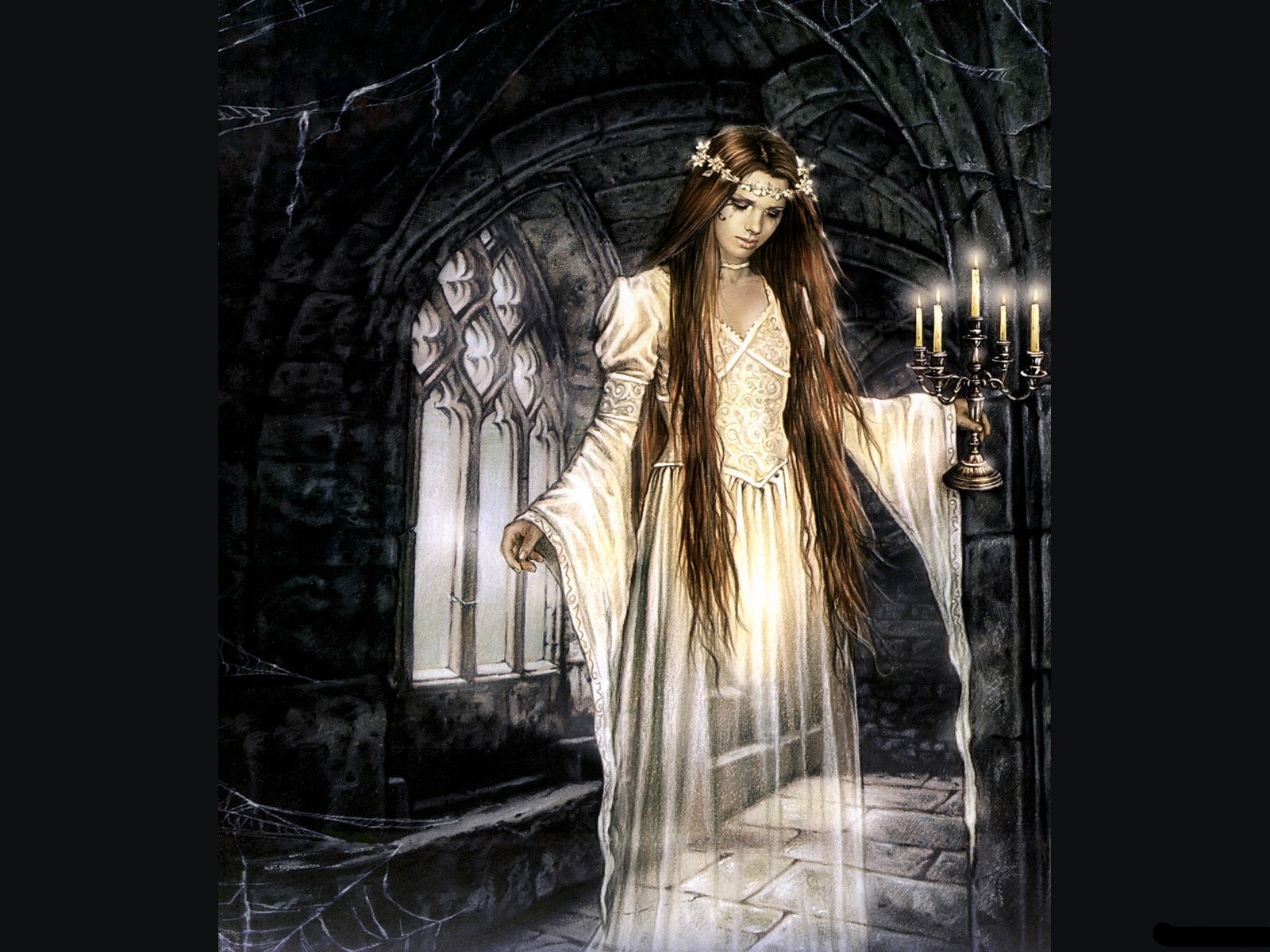 Free download wallpaper Fantasy, Gothic, Arch, Women, Ghost on your PC desktop