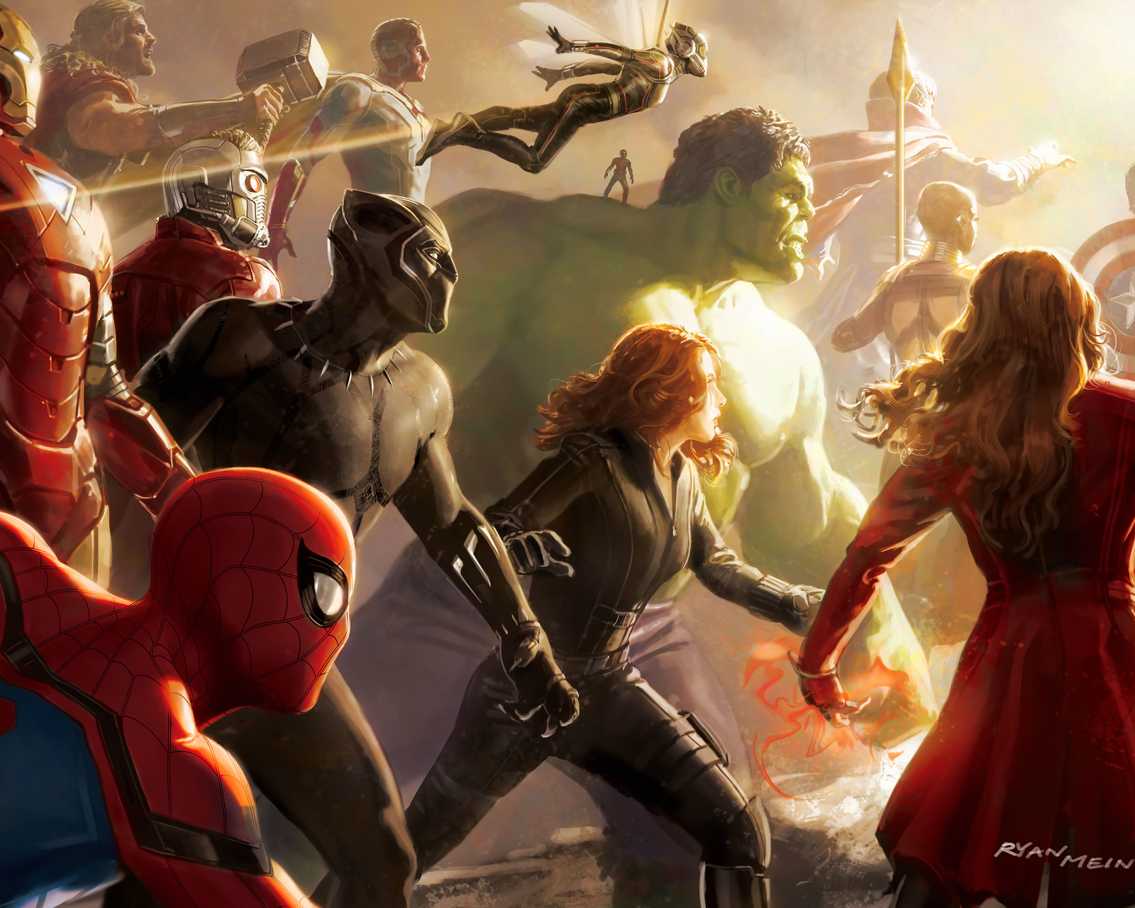 Download mobile wallpaper Spider Man, Hulk, Iron Man, Movie, Wasp (Marvel Comics), Thor, Black Widow, Vision (Marvel Comics), The Avengers, Scarlet Witch, Doctor Strange, Star Lord, Ant Man, Black Panther (Movie), Avengers: Infinity War, Okoye (Marvel Comics) for free.