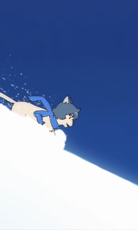 1302530 Hintergrundbild herunterladen animes, ame & yuki die wolfskinder, süß, ame (wolfskinder), gleiten, schnee, winter - Bildschirmschoner und Bilder kostenlos