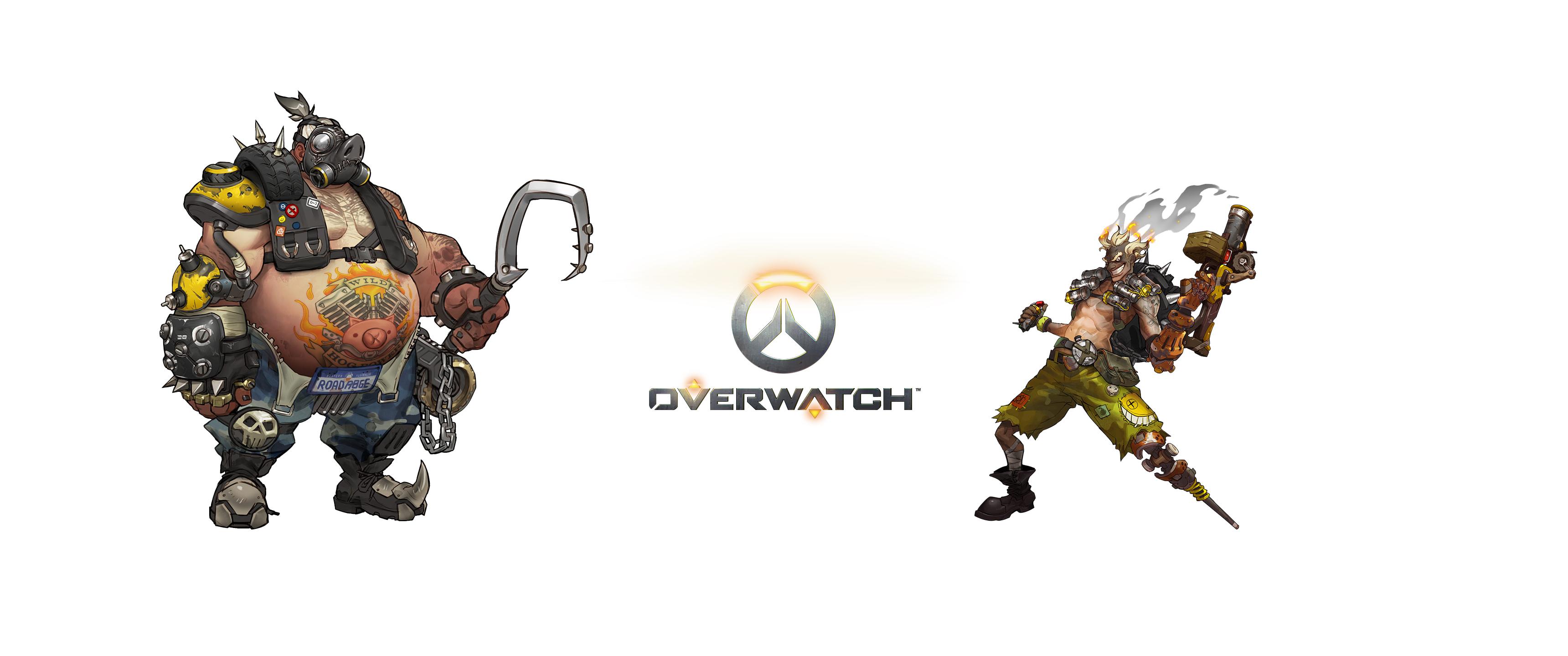 Free download wallpaper Overwatch, Video Game, Roadhog (Overwatch), Junkrat (Overwatch) on your PC desktop