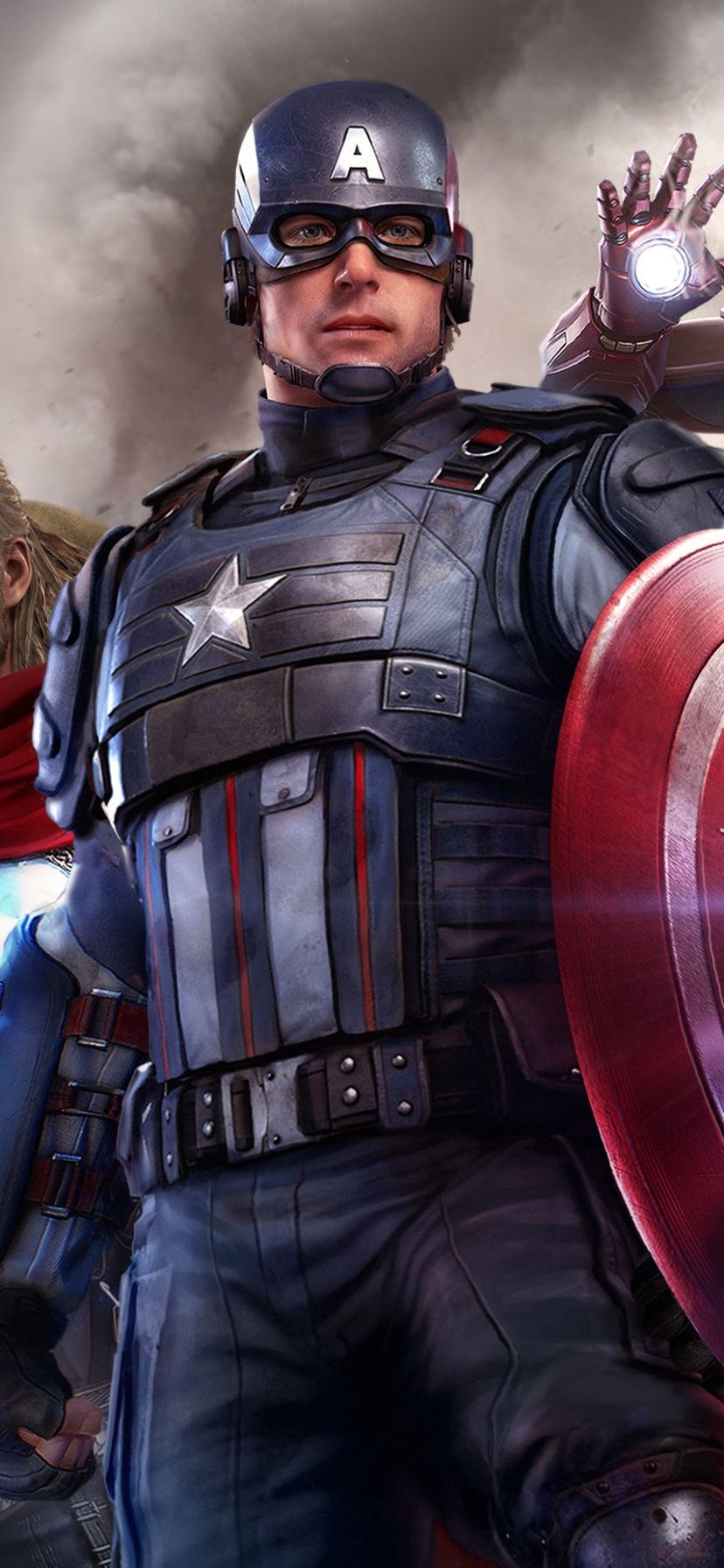 Descarga gratuita de fondo de pantalla para móvil de Los Vengadores, Videojuego, Capitan América, Marvel's Avengers, Capitan America.