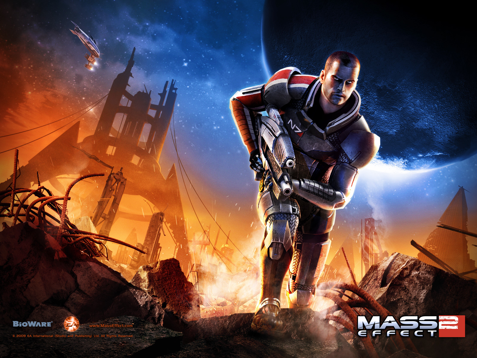 Популярные заставки и фоны Mass Effect на компьютер