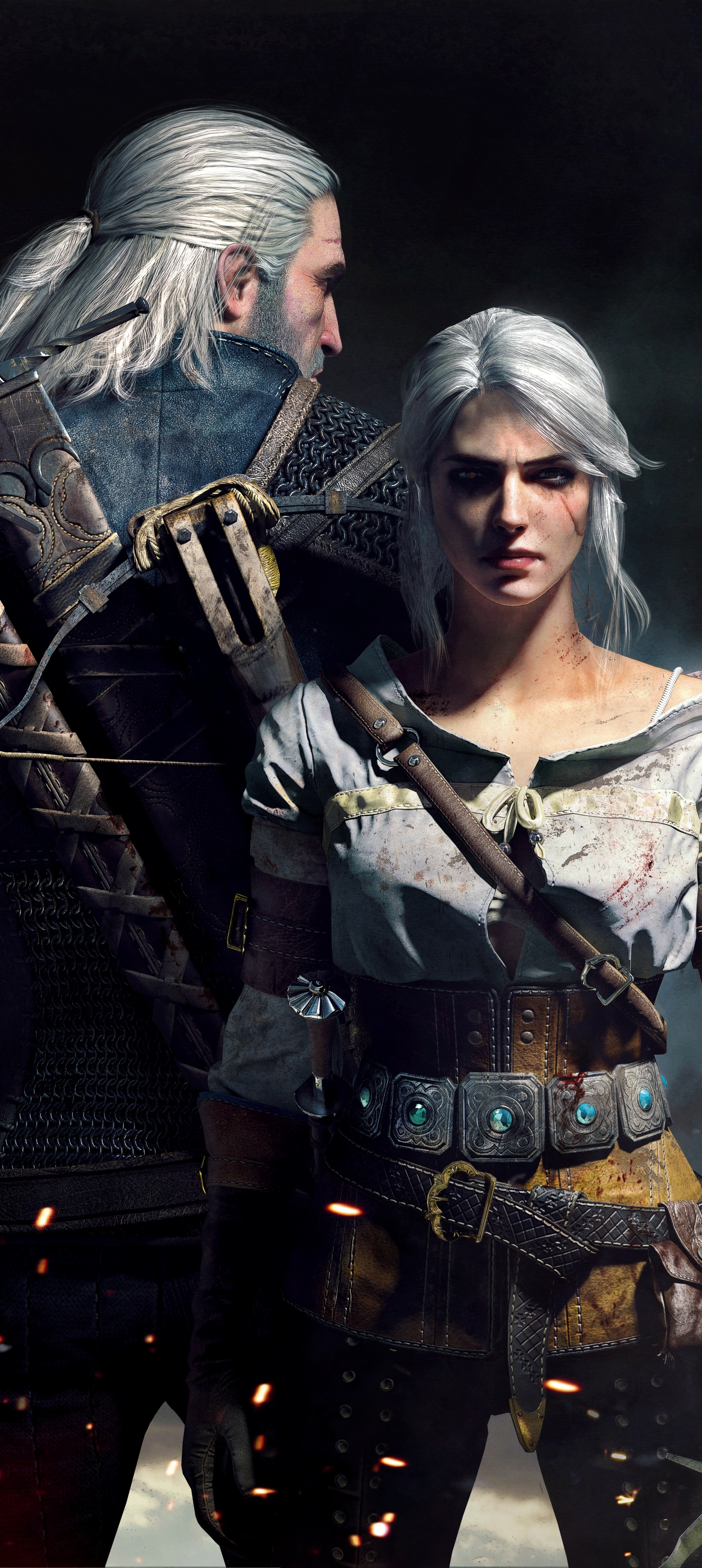 Free download wallpaper Video Game, The Witcher, Geralt Of Rivia, The Witcher 3: Wild Hunt, Ciri (The Witcher) on your PC desktop
