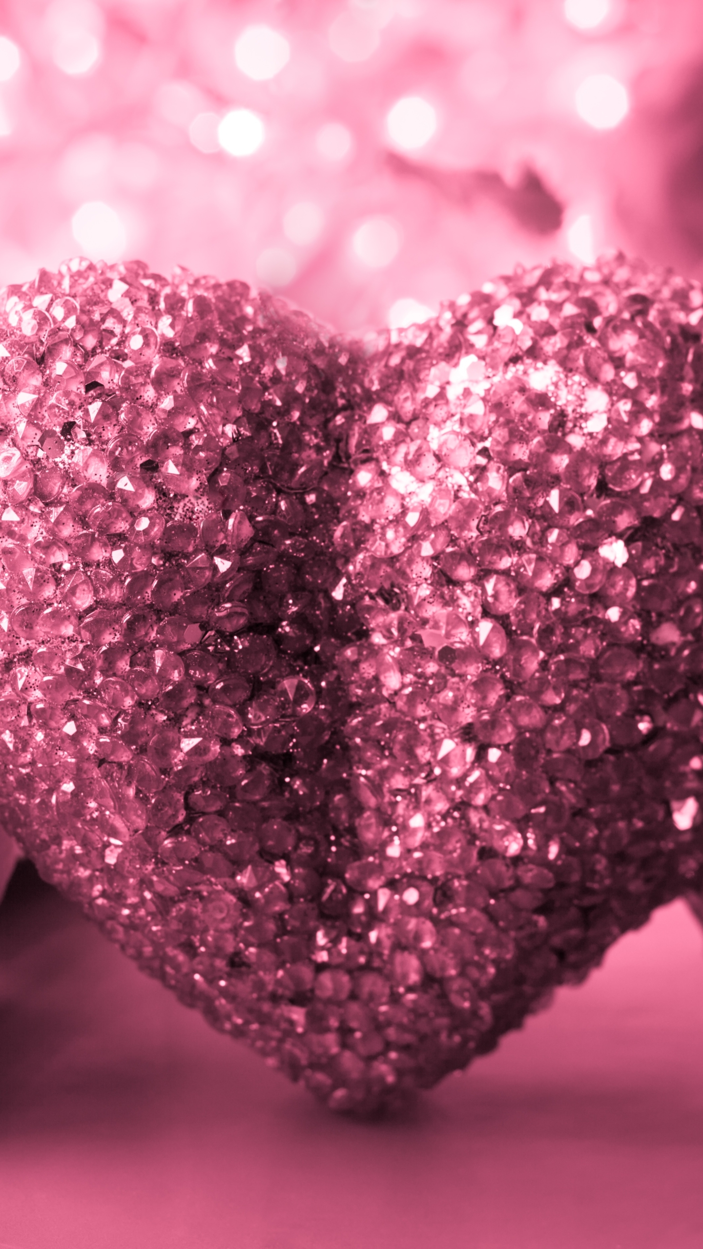 Download mobile wallpaper Pink, Love, Heart, Artistic, Glitter, Romantic for free.