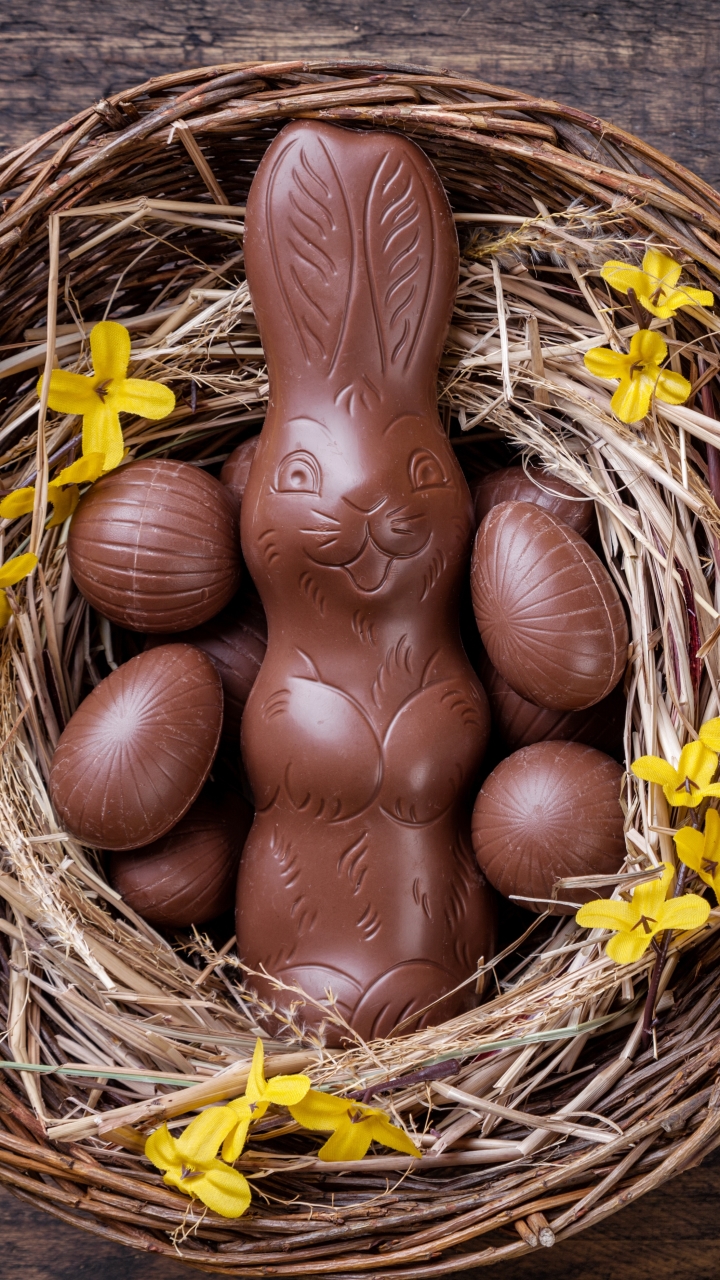 Download mobile wallpaper Easter, Chocolate, Still Life, Holiday, Nest for free.