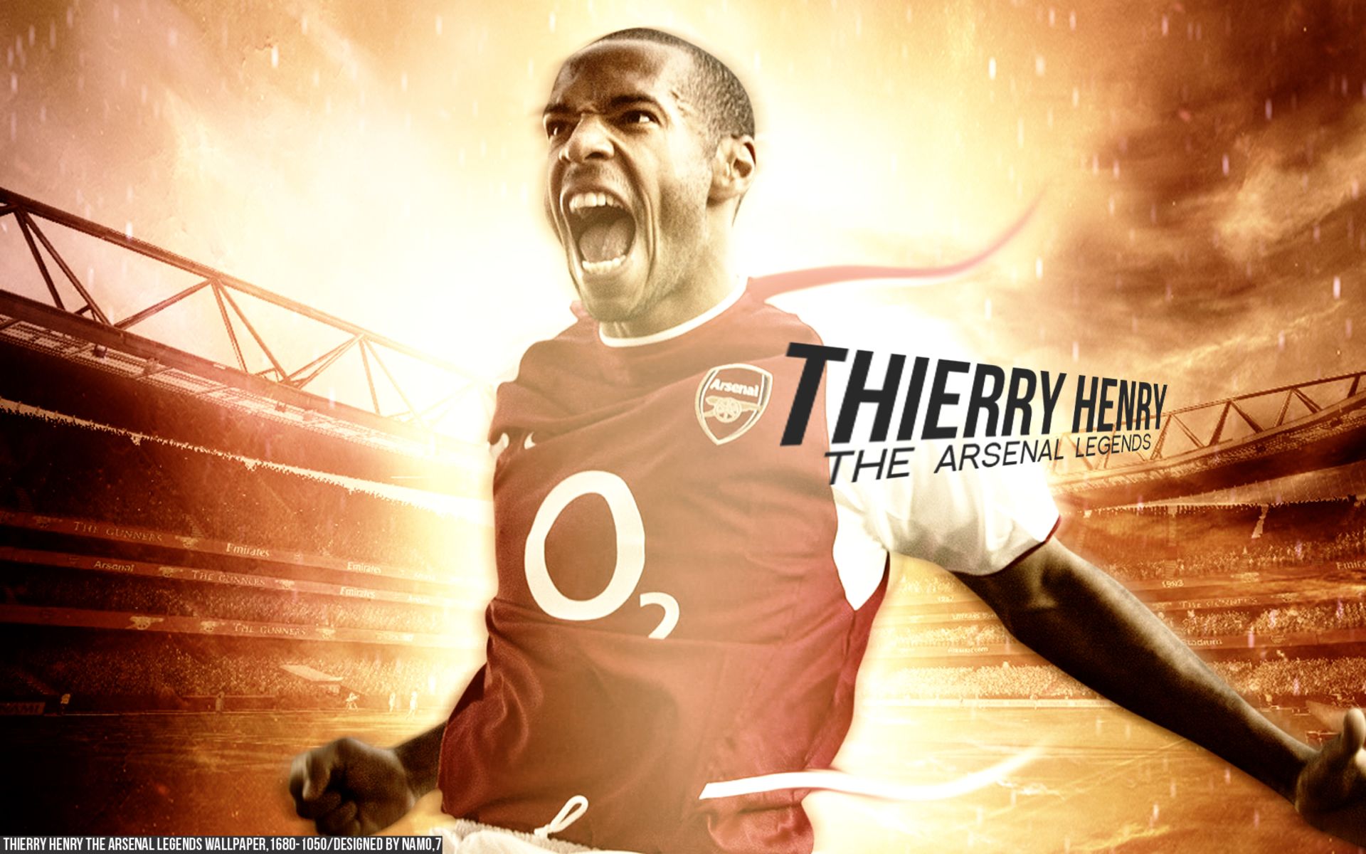 Free download wallpaper Sports, Soccer, Arsenal F C, Thierry Henry on your PC desktop