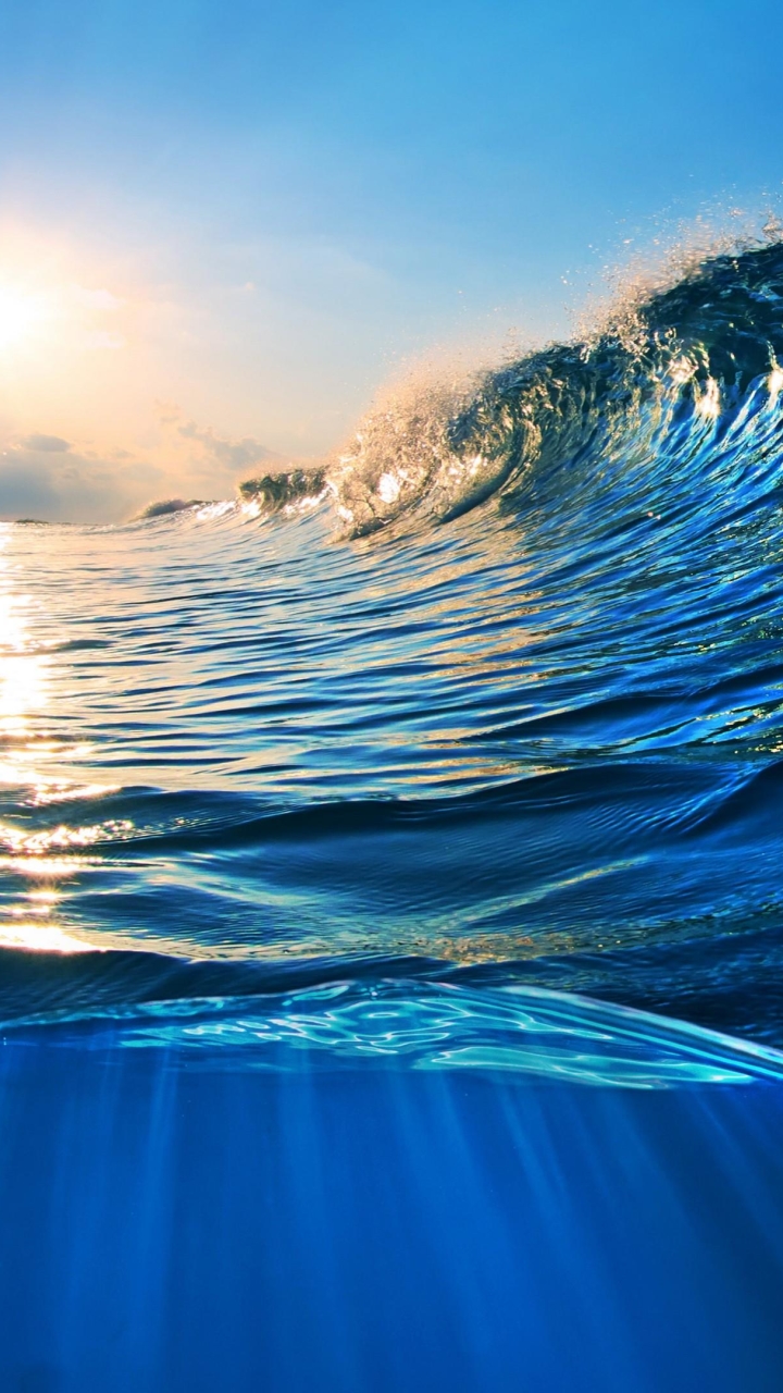 Download mobile wallpaper Ocean, Earth, Wave for free.