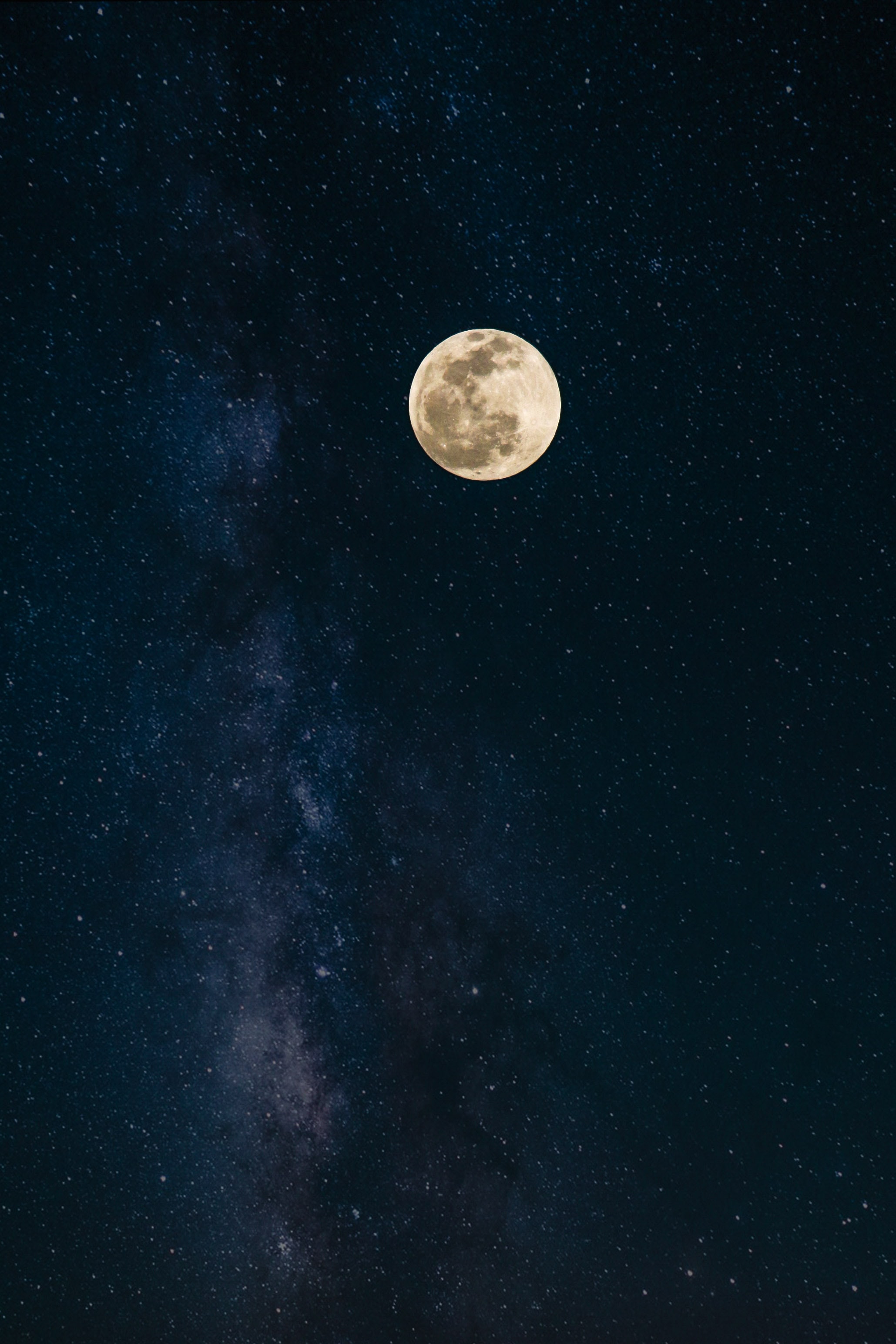 moon, universe, starry sky phone wallpaper