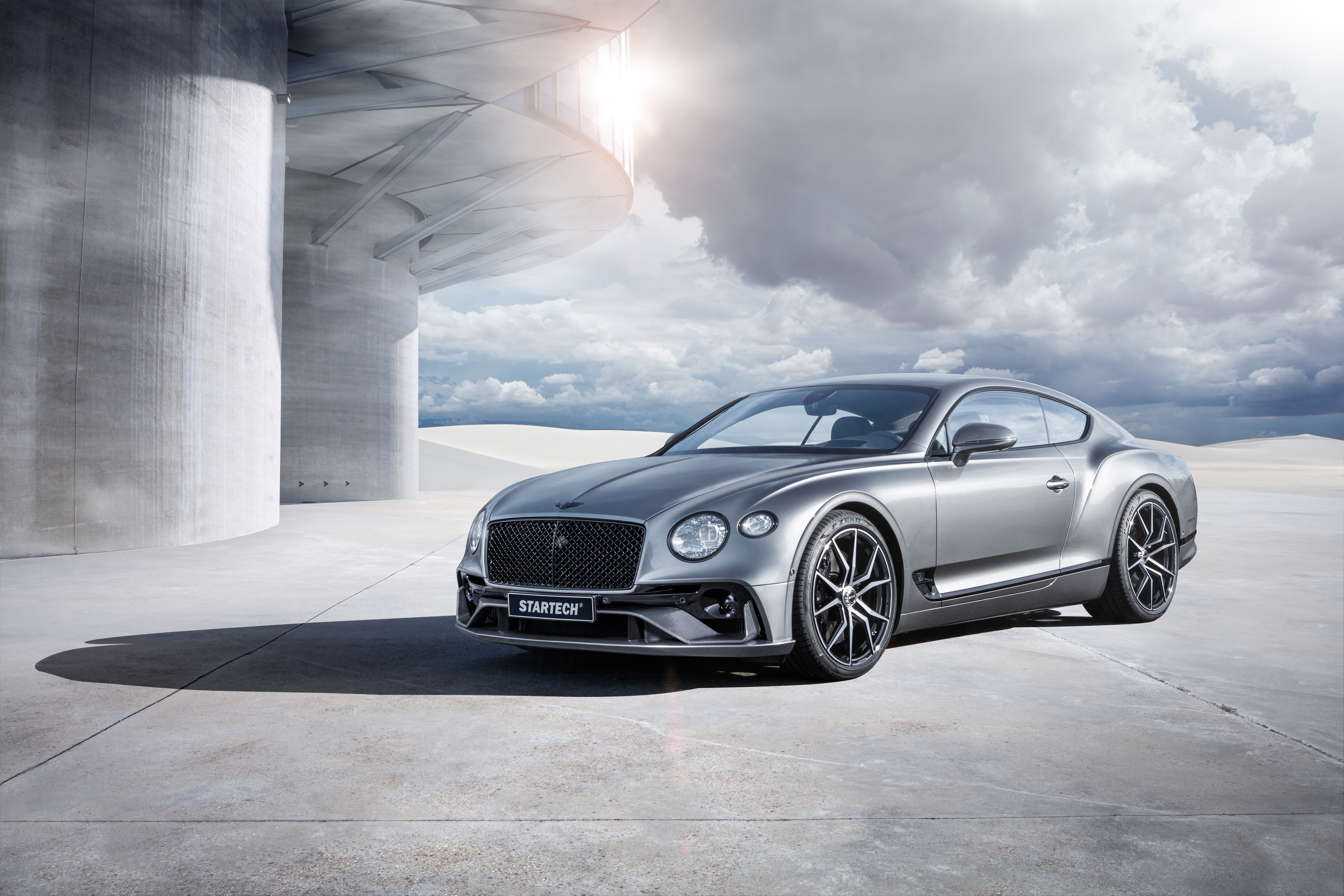 Download mobile wallpaper Bentley, Car, Bentley Continental Gt, Vehicles, Silver Car for free.