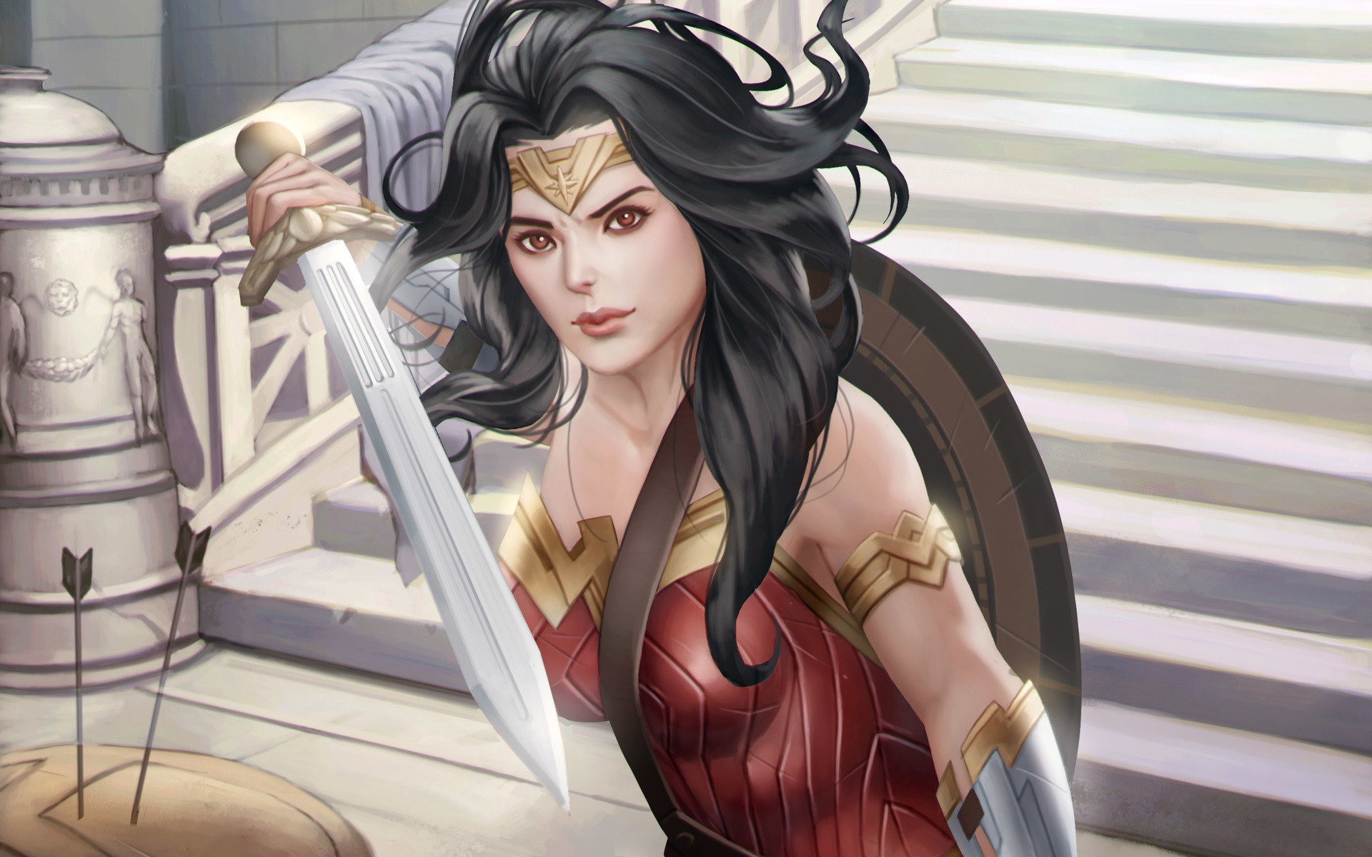 Laden Sie das Filme, Diana Prinz, Übermensch, Wonderwoman, Batman V Superman: Dawn Of Justice-Bild kostenlos auf Ihren PC-Desktop herunter