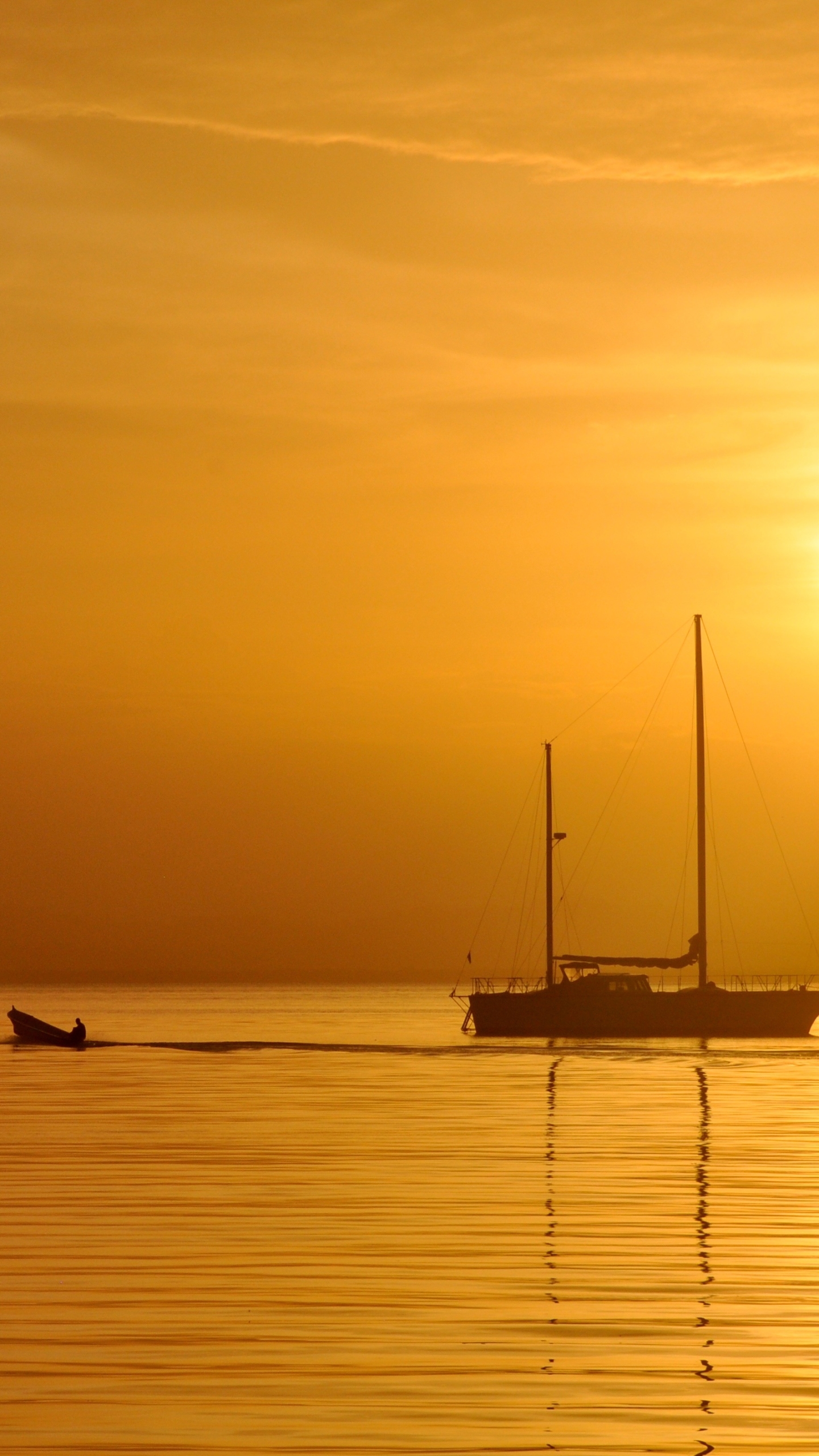 無料モバイル壁紙日没, 海, ボート, 海洋, タイ, 太陽, 写真撮影, オレンジ色）をダウンロードします。