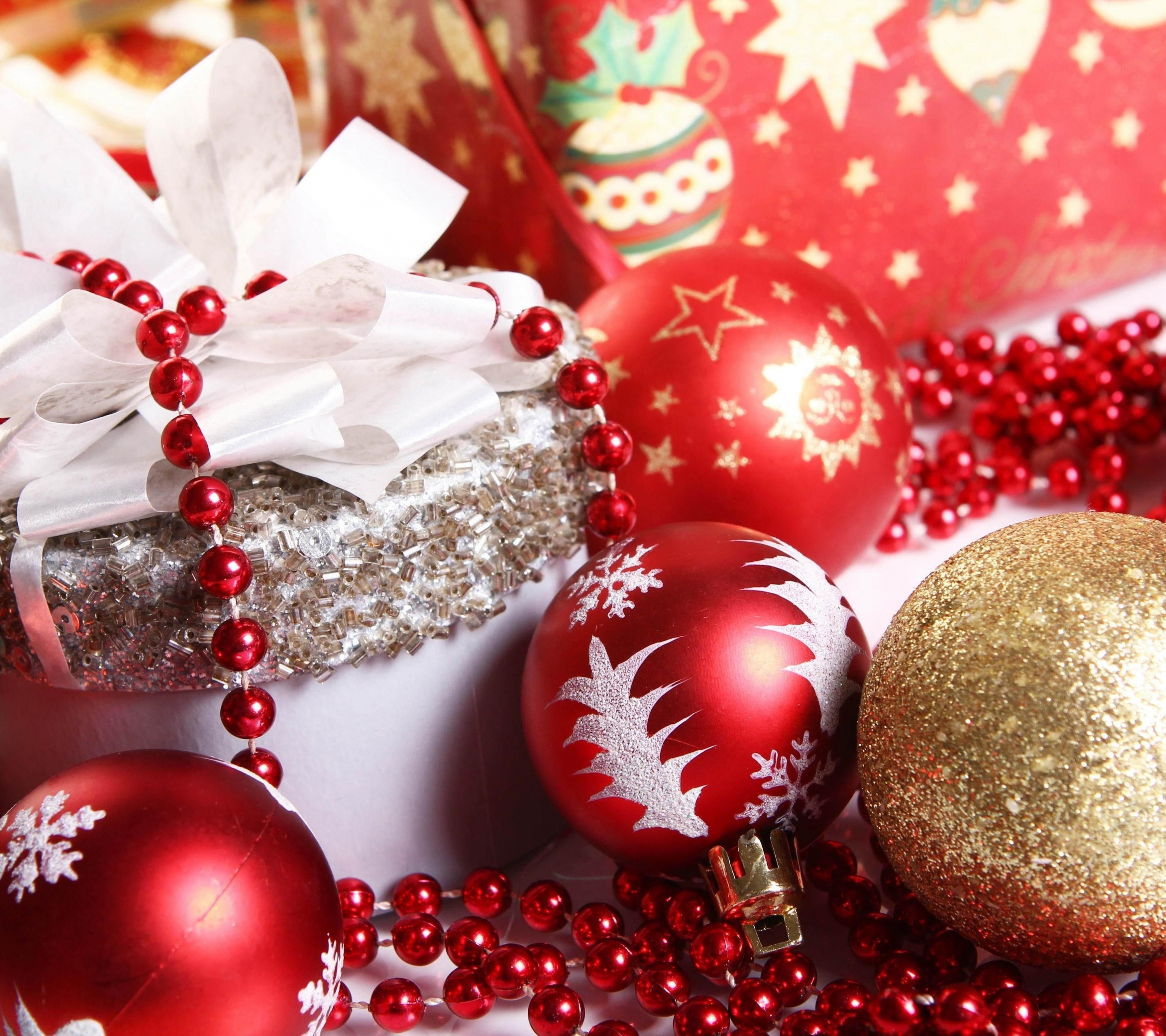 Download mobile wallpaper Christmas, Holiday, Ball, Decoration, Ribbon, Christmas Ornaments for free.