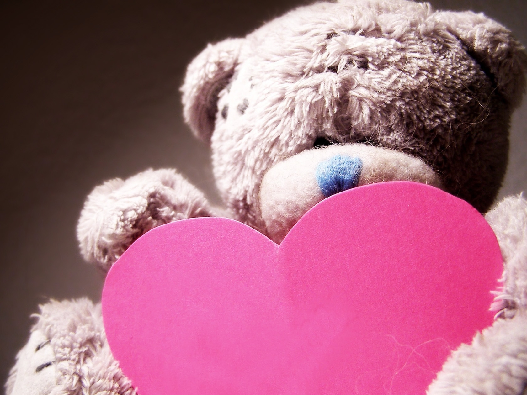 Download mobile wallpaper Bear, Heart, Love for free.