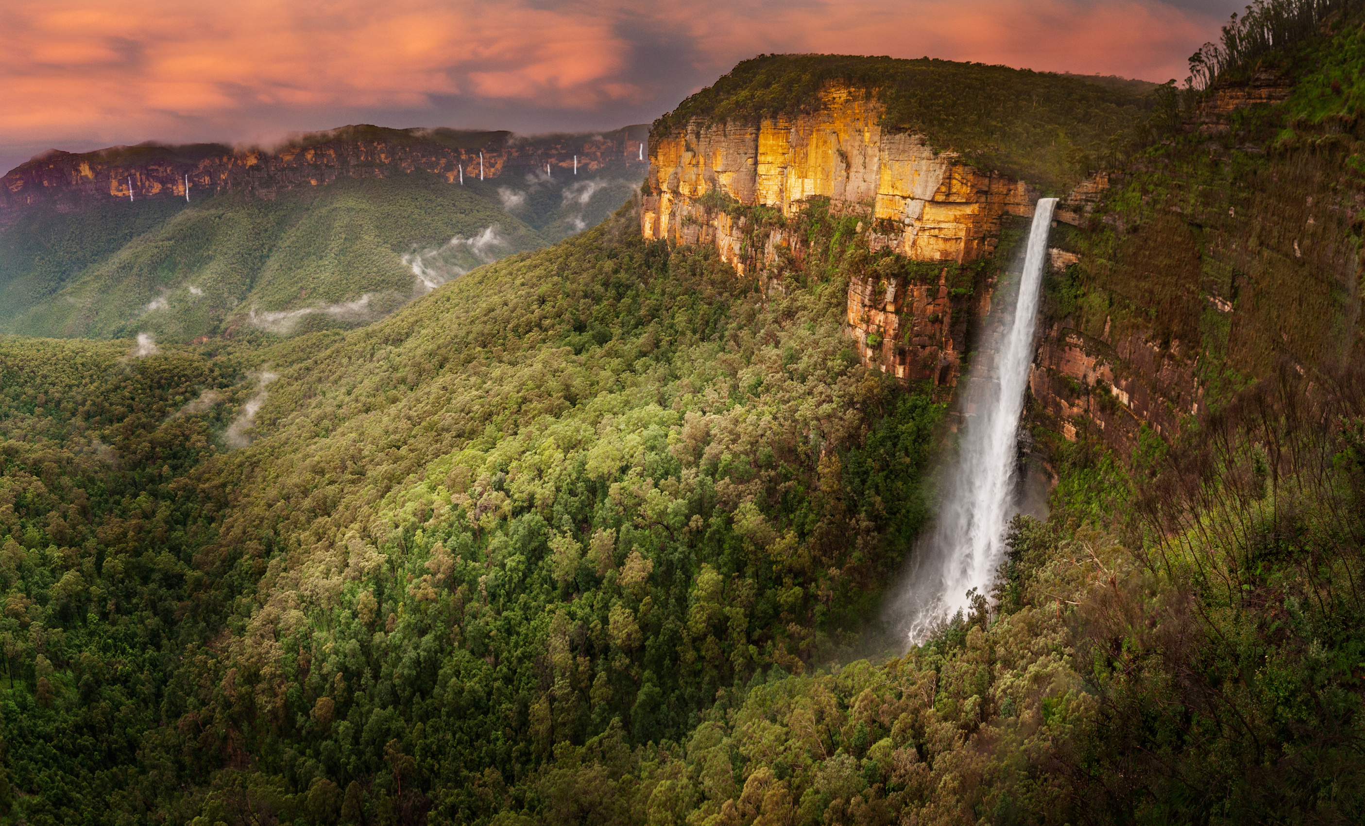 Handy-Wallpaper Natur, Wasserfälle, Wasserfall, Klippe, Australien, Erde/natur kostenlos herunterladen.