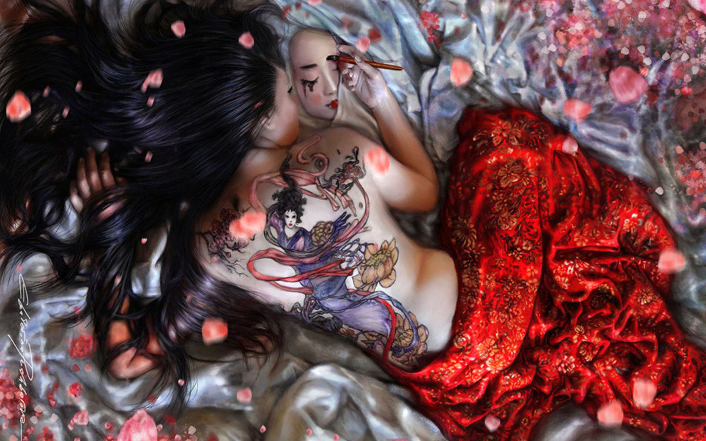 Free download wallpaper Fantasy, Tattoo, Oriental on your PC desktop