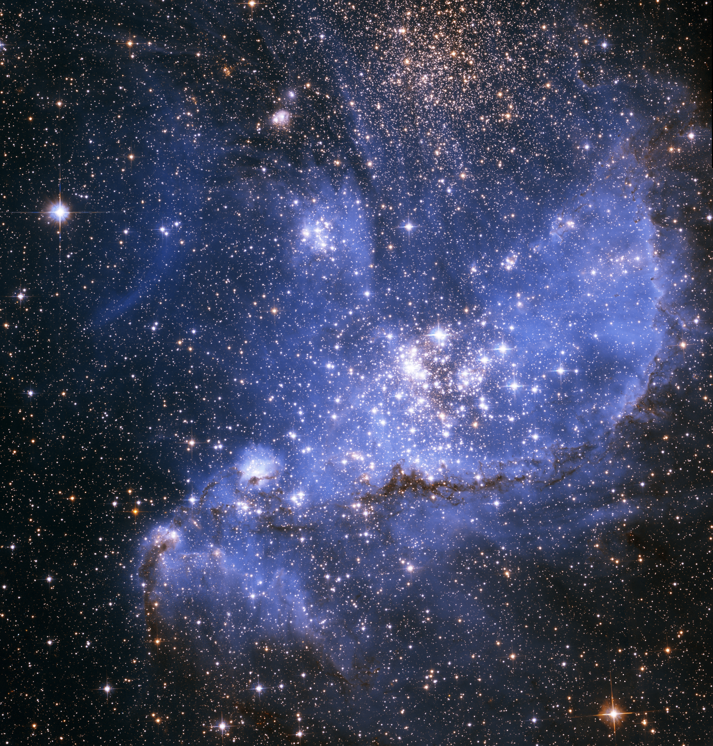universe, galaxy, stars, shining, nebula, ngc 346