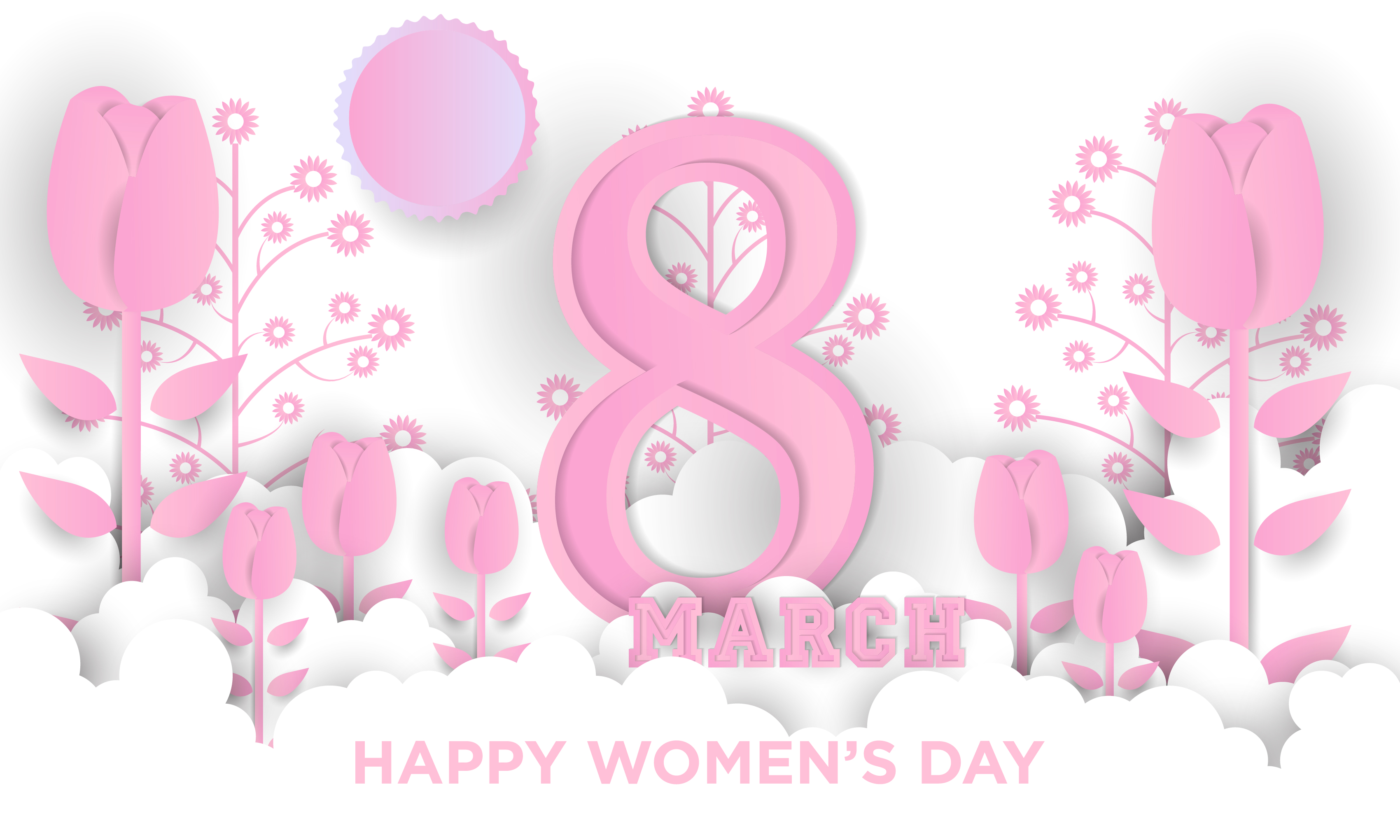 holiday, women's day, flower, happy women's day