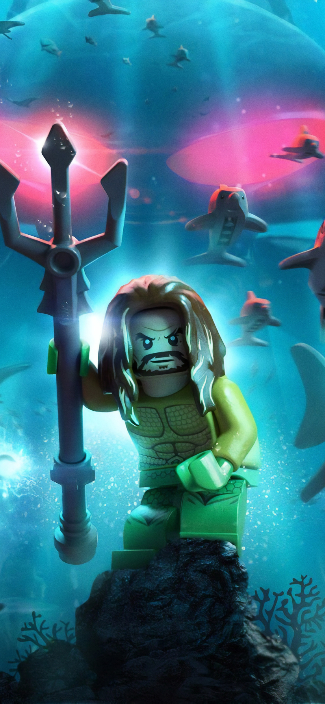 Téléchargez des papiers peints mobile Lego, Sous Marin, Requin, Jeux Vidéo, Sous L'eau, Aquaman, Légo, Lego Dc Super Villains gratuitement.