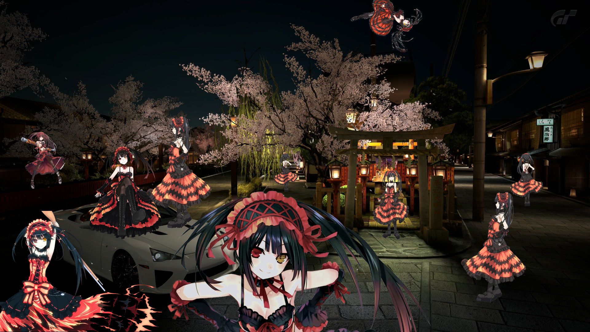 673745 descargar fondo de pantalla animado, fecha un vivo, kuromi tokisaki: protectores de pantalla e imágenes gratis