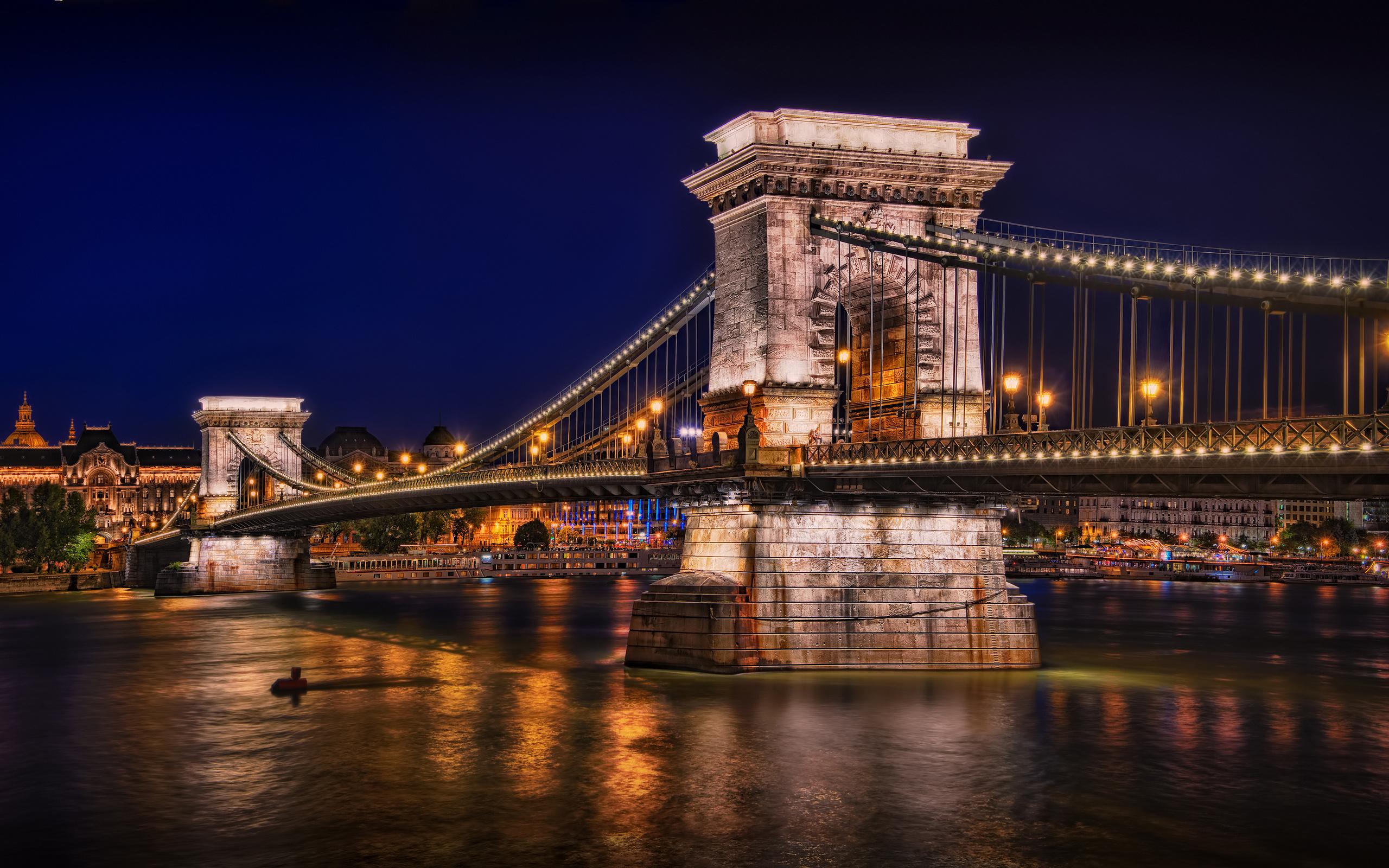 Free download wallpaper Bridge, Budapest, Man Made on your PC desktop