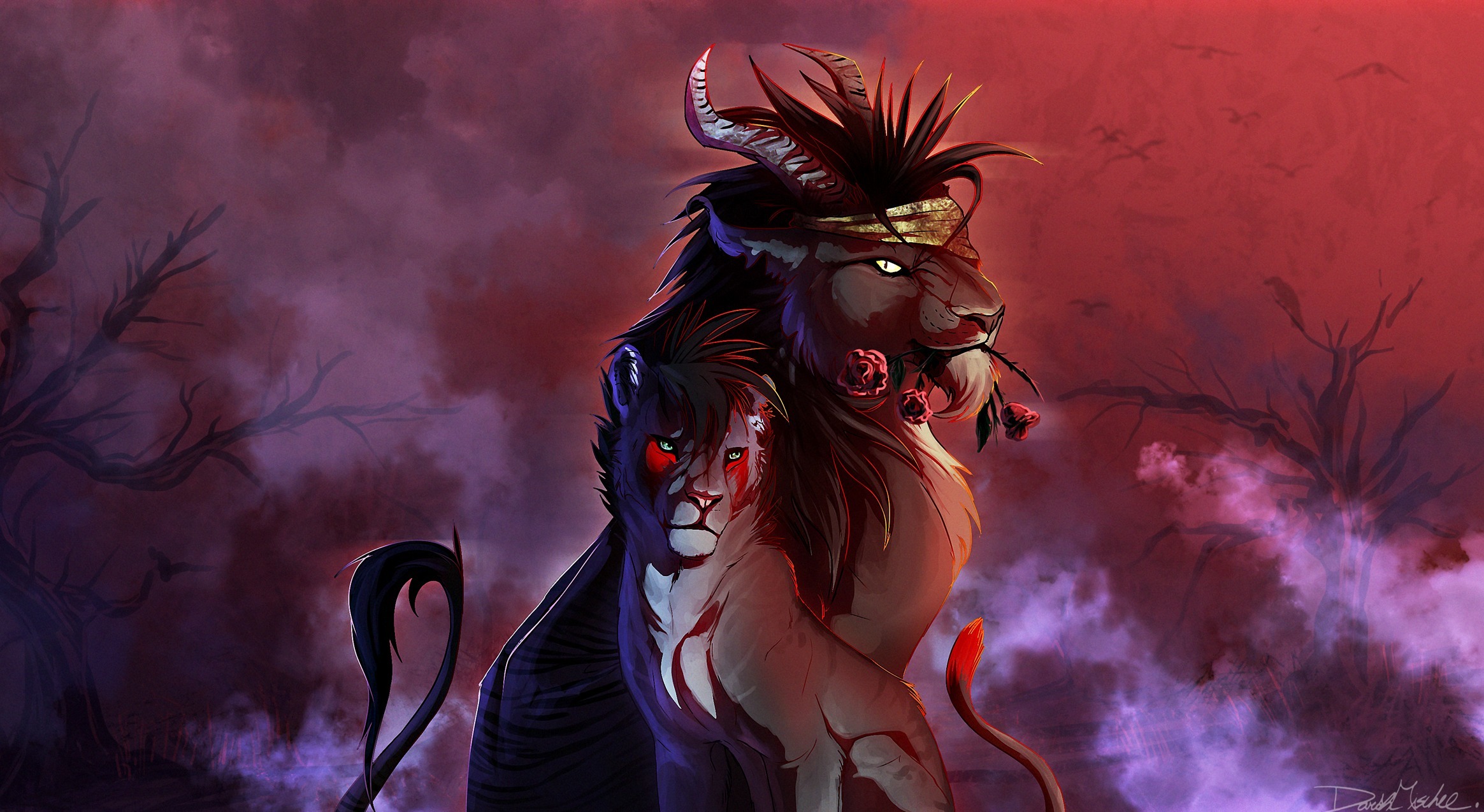 Free download wallpaper Fantasy, Lion, Fantasy Animals on your PC desktop