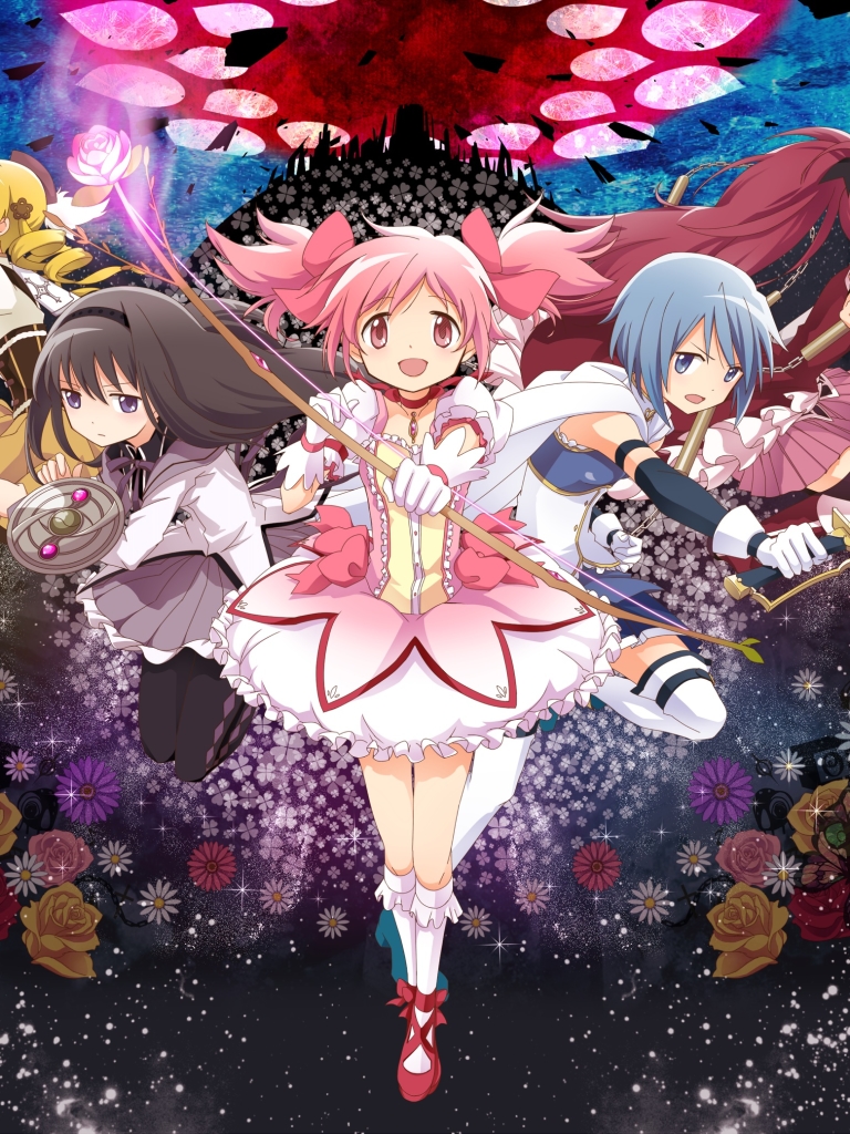 Download mobile wallpaper Anime, Kyōko Sakura, Puella Magi Madoka Magica, Homura Akemi, Madoka Kaname, Mami Tomoe, Sayaka Miki for free.