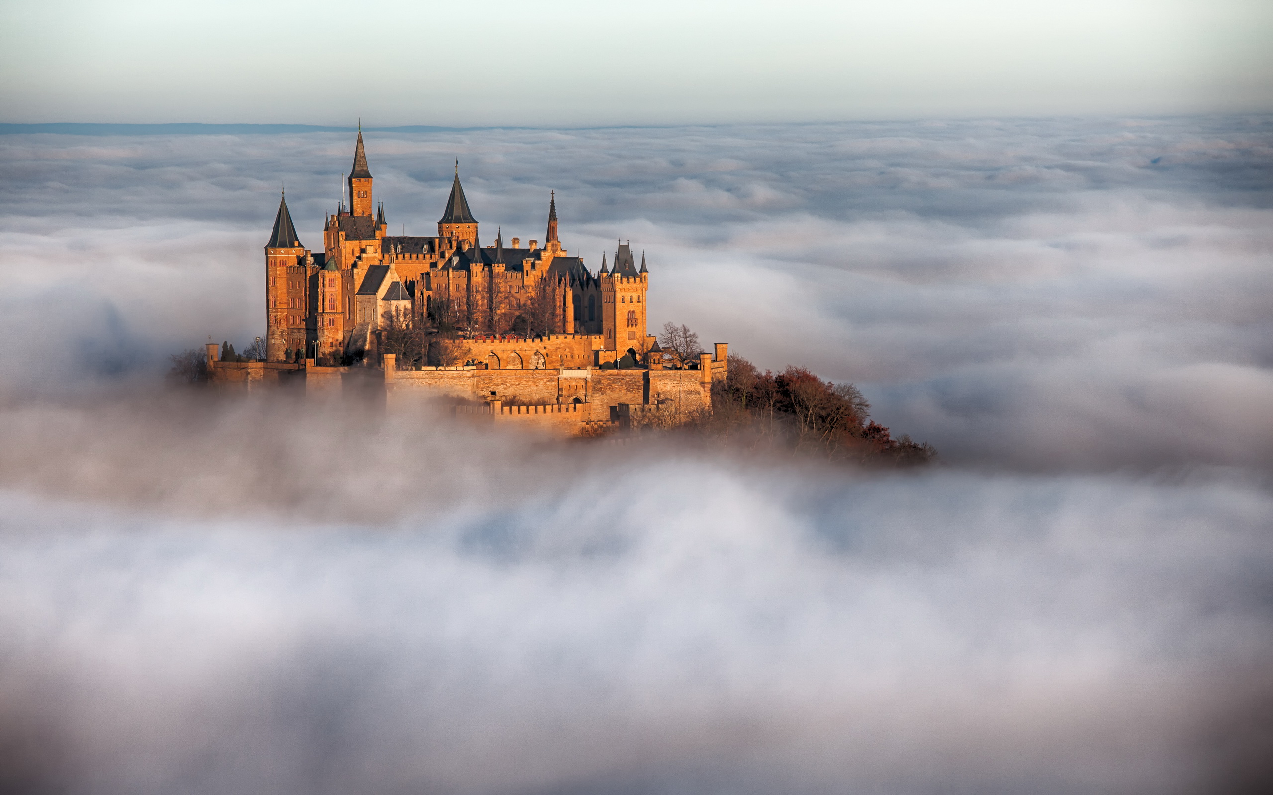 hohenzollern castle, man made, cloud, castles