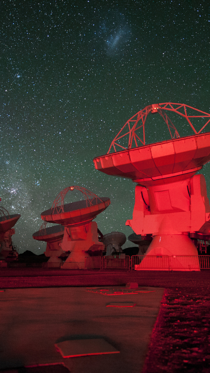 1297213壁紙のダウンロードマンメイド, 望遠鏡, チリ, 電波望遠鏡, 電波望遠鏡の配列, アタカマ砂漠, eso-スクリーンセーバーと写真を無料で