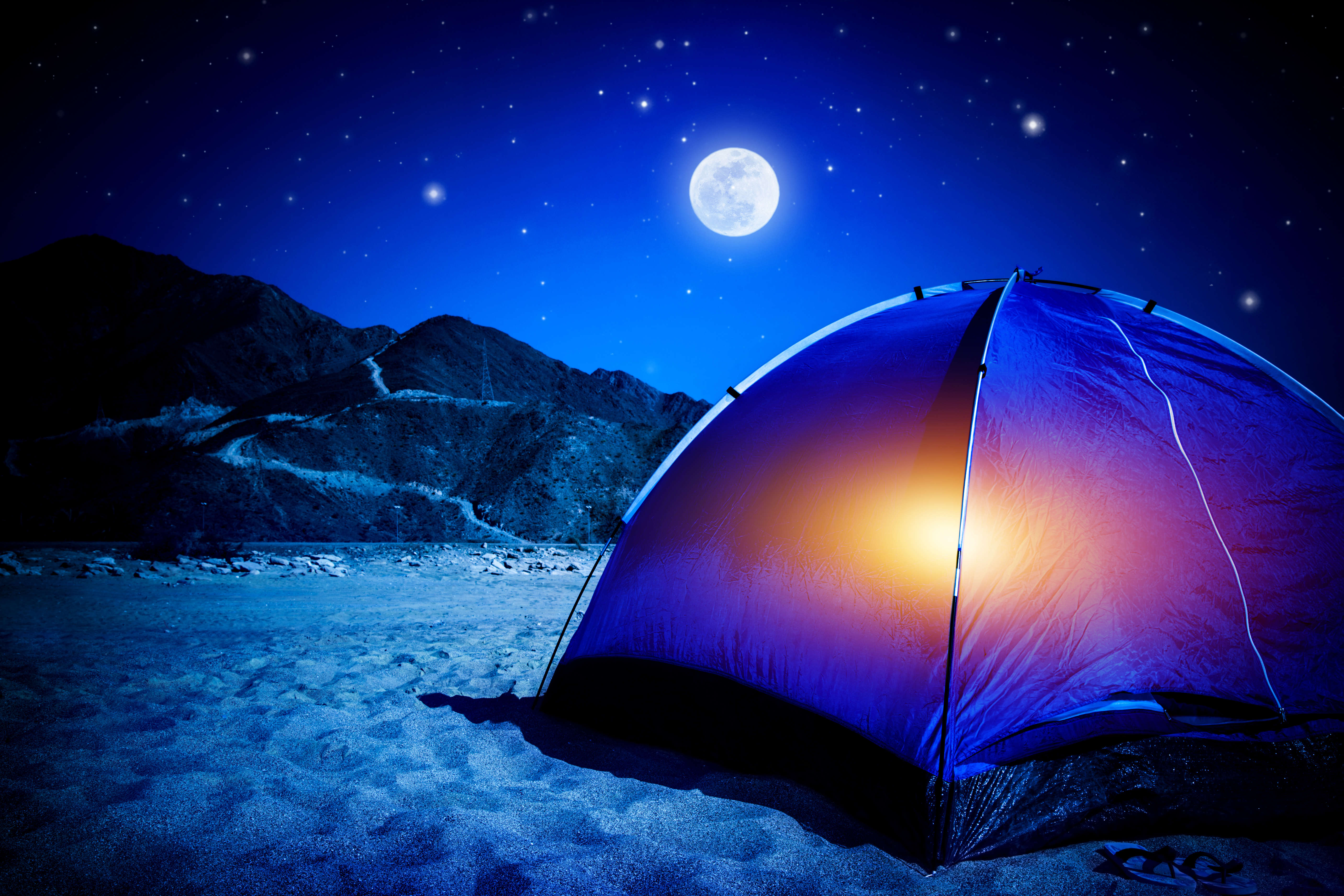 1525134 télécharger l'image camping, photographie, camp, lune, montagne, nuit, le sable, ciel étoilé, tente - fonds d'écran et économiseurs d'écran gratuits