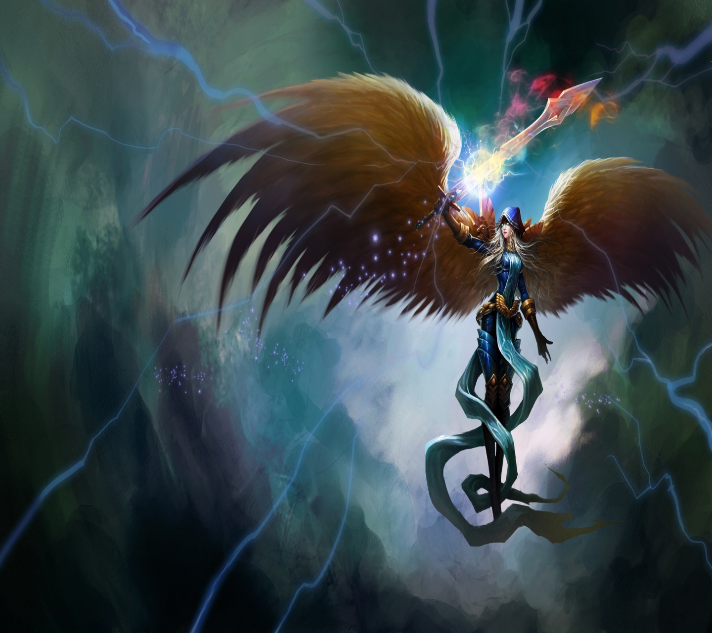 Free download wallpaper Fantasy, Angel Warrior, Kayle (League Of Legends) on your PC desktop
