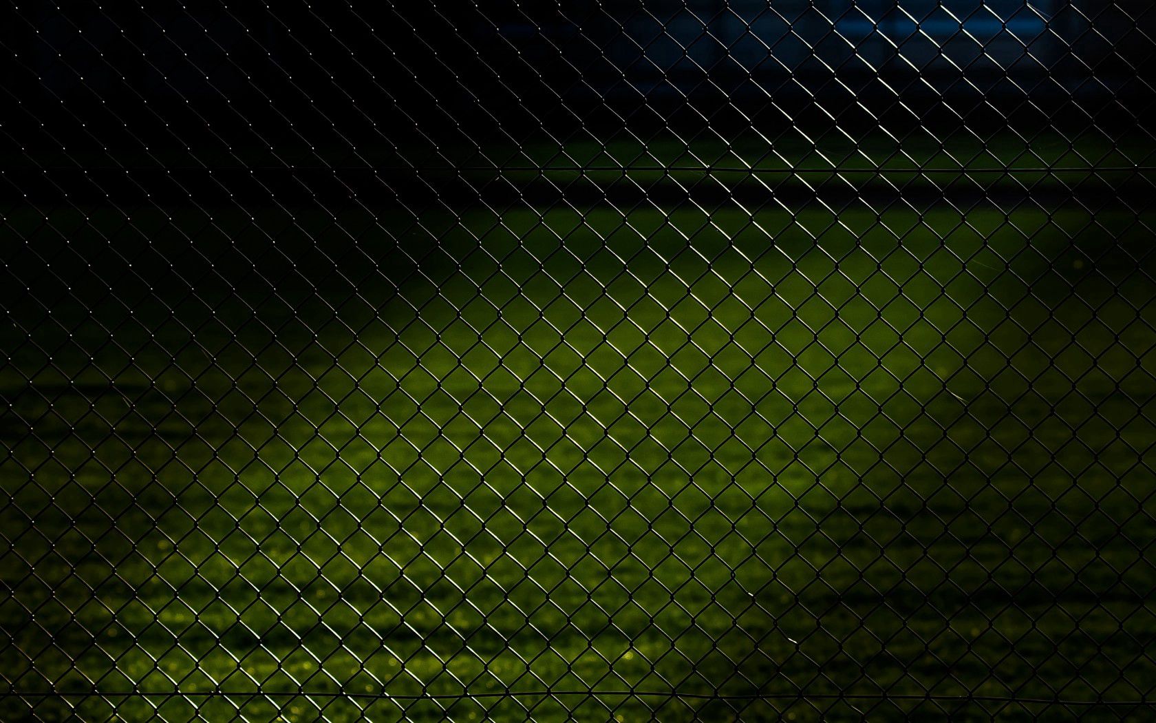 Download mobile wallpaper Fence, Grass, Grid, Texture, Textures, Dark for free.