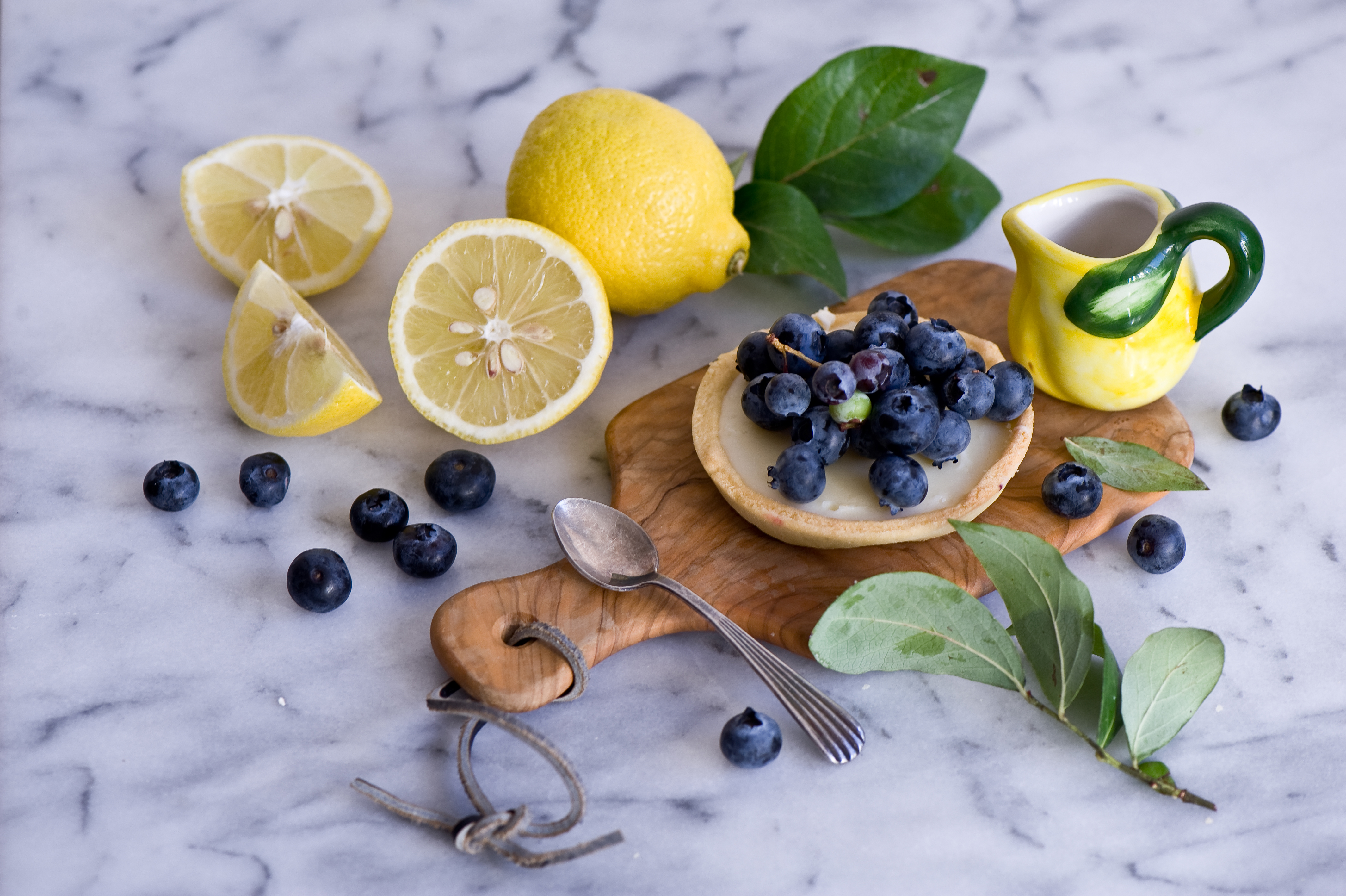 Free download wallpaper Food, Dessert, Blueberry, Still Life, Lemon, Fruit on your PC desktop