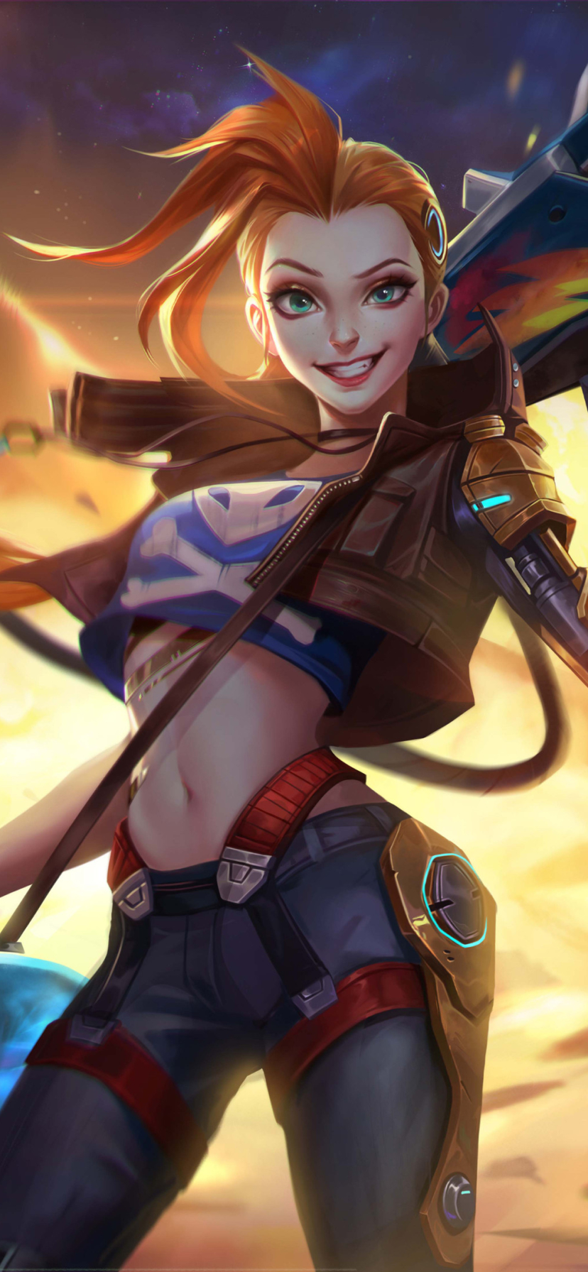 Download mobile wallpaper League Of Legends, Video Game, Woman Warrior, Jinx (League Of Legends) for free.