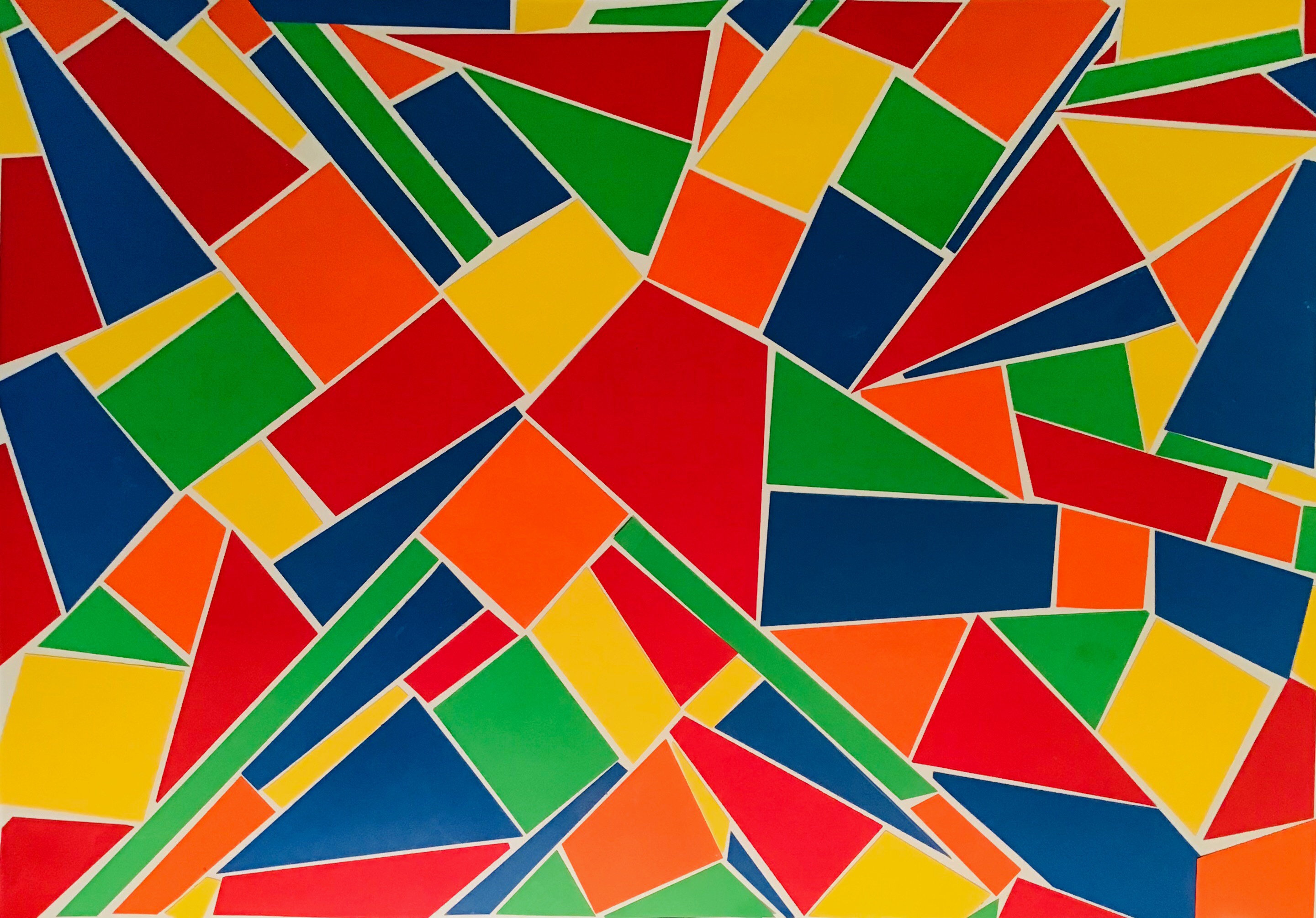 Handy-Wallpaper Abstrakt, Farben, Geometrische Formen kostenlos herunterladen.