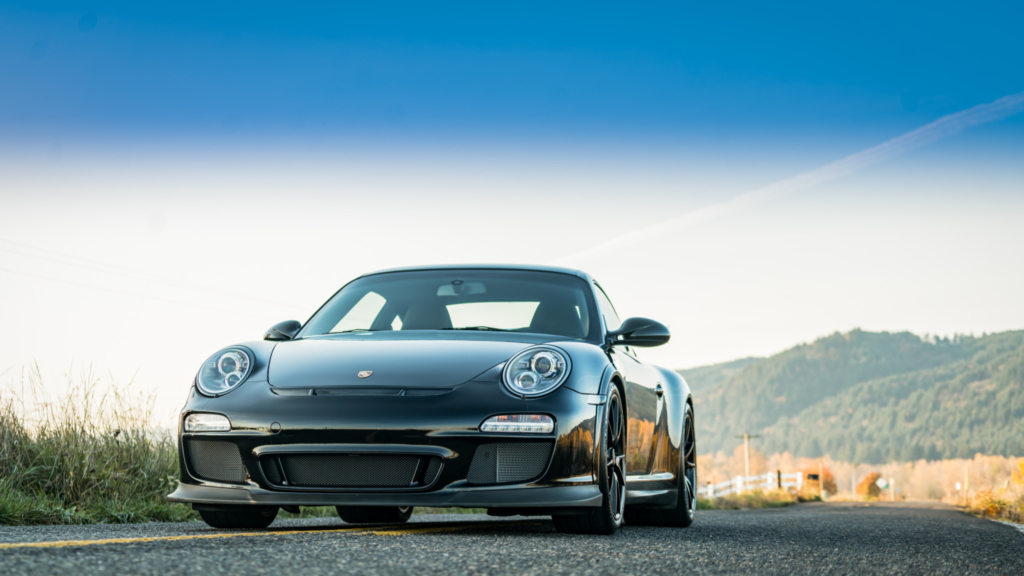 Download mobile wallpaper Porsche, Car, Porsche 911 Gt3 Rs, Vehicles, Black Car, Coupé for free.
