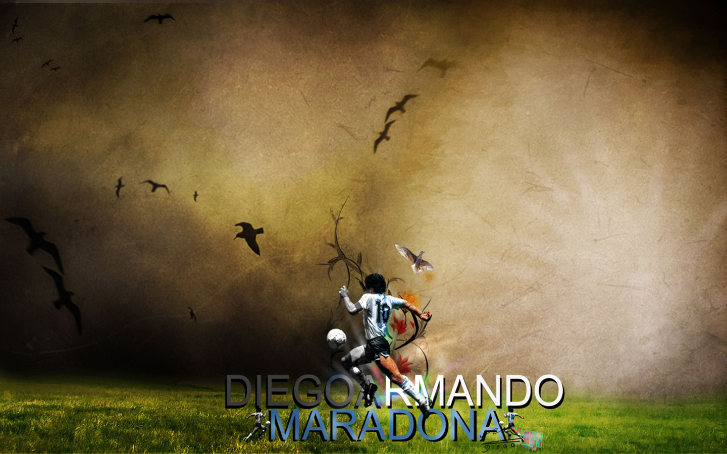 Популярні заставки і фони Дієго Армандо Марадона на комп'ютер