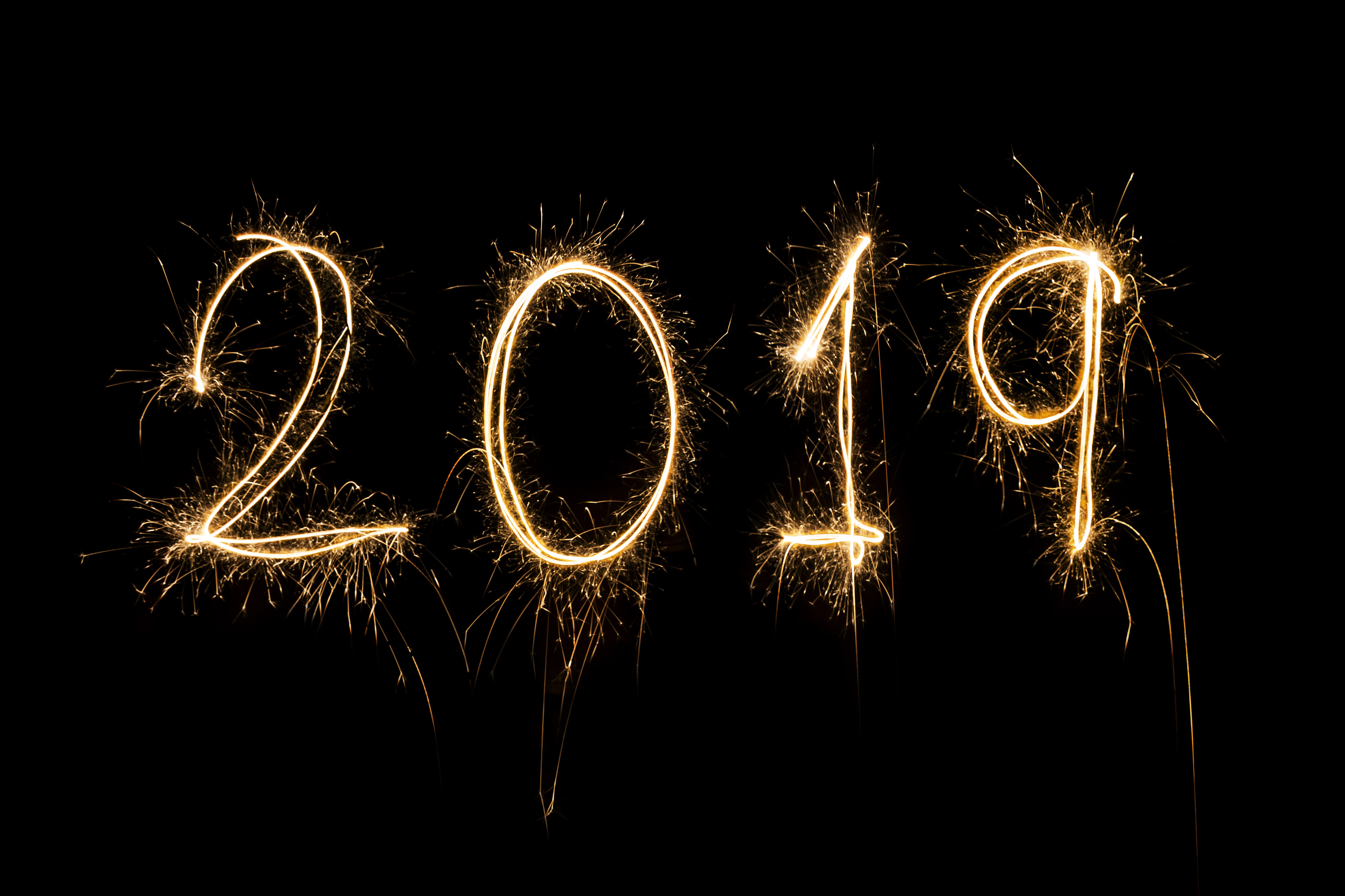 Descarga gratis la imagen Día Festivo, Fuegos Artificiales, Año Nuevo 2019 en el escritorio de tu PC