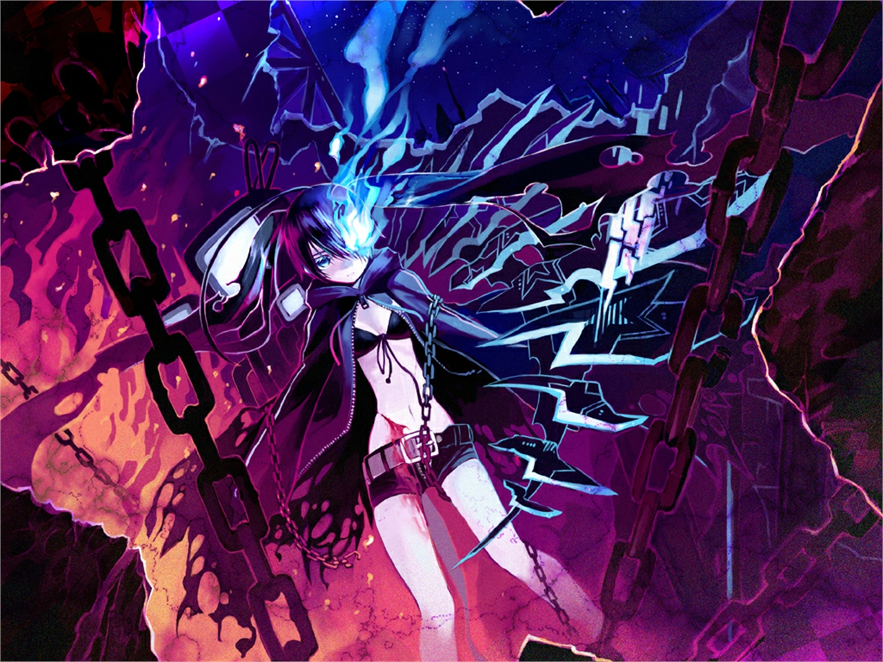 Téléchargez des papiers peints mobile Black Rock Shooter, Animé gratuitement.