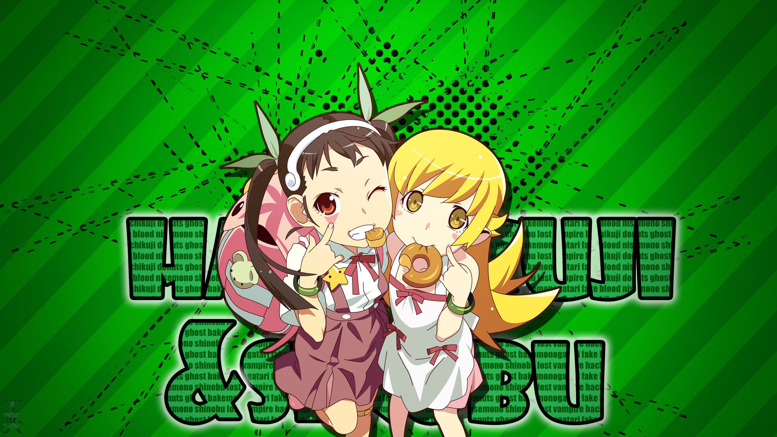 Download mobile wallpaper Anime, Monogatari (Series), Mayoi Hachikuji, Shinobu Oshino for free.